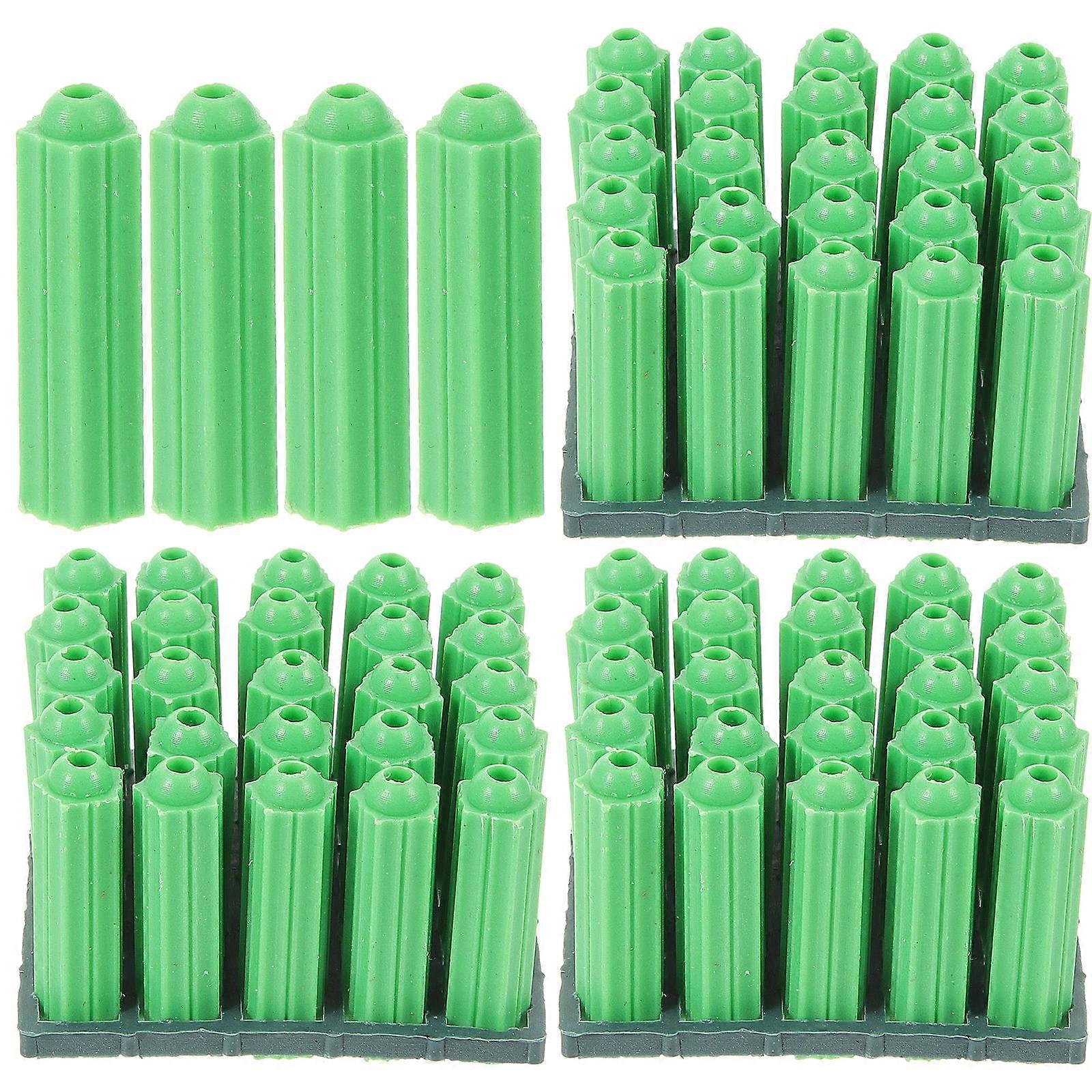Heavy Duty Plastic Expansion Tubes Wall Anchors for Drywall and Brick, Self Tapping Screws Fixings Easy to Use and Remove