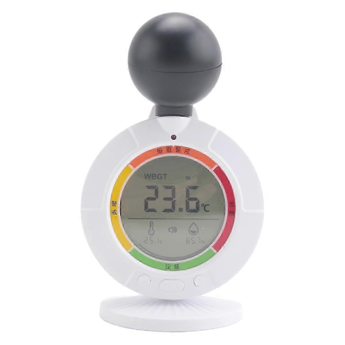 New 3 in 1 WBGT Meter Heat Index Detector with Humidity and Temperature, Heat Stress Monitoring, Anti-Stroke Indicator