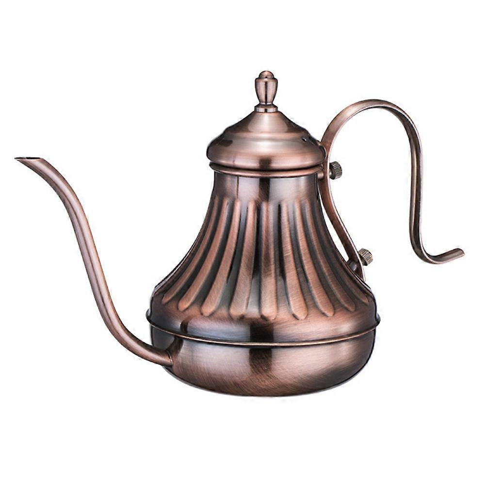 Practical Long Spout Kettle For Brewing Coffee In Office Use Dark Red Color 1Pack