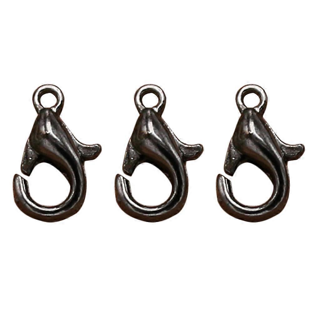 100pcs Zinc Alloy Lobster Clasp Charms for DIY Jewelry Making Necklace Bracelet Accessories Black FA089