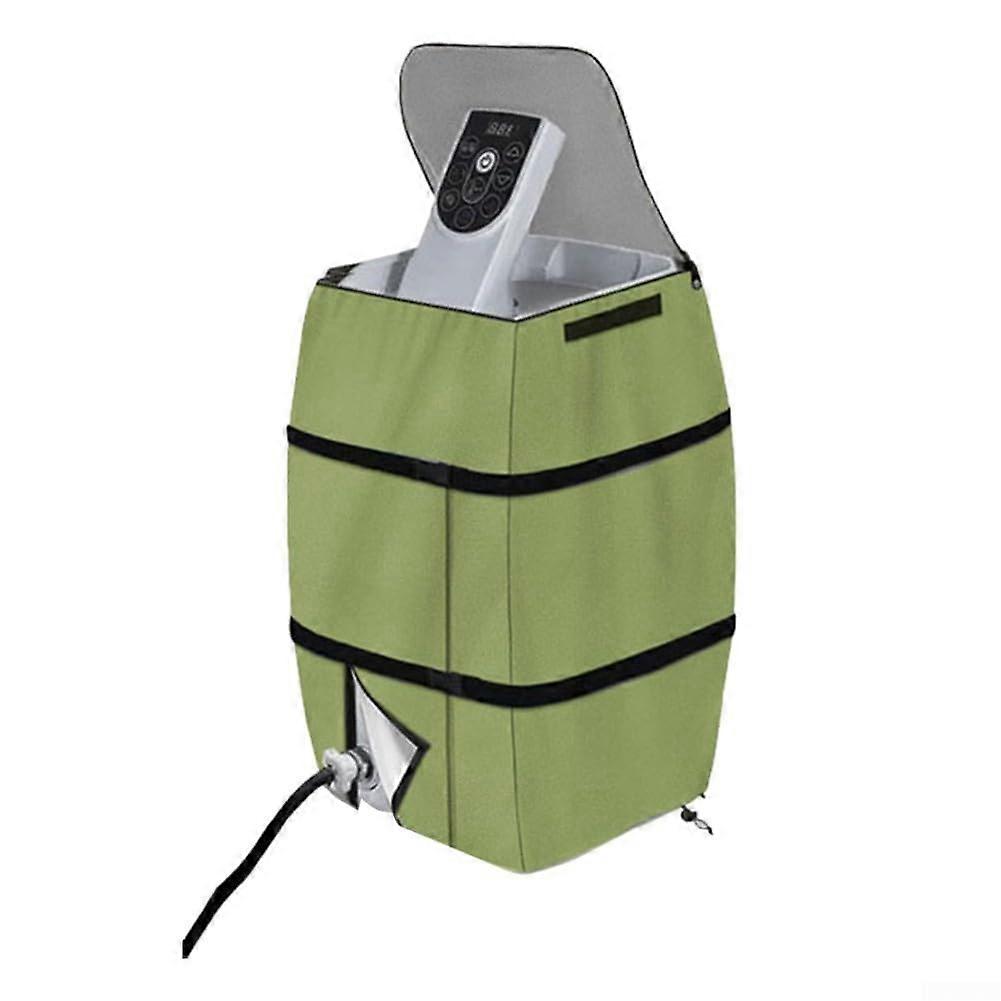 Effortless installation with our inflatable design on the protective spa heater pump cover