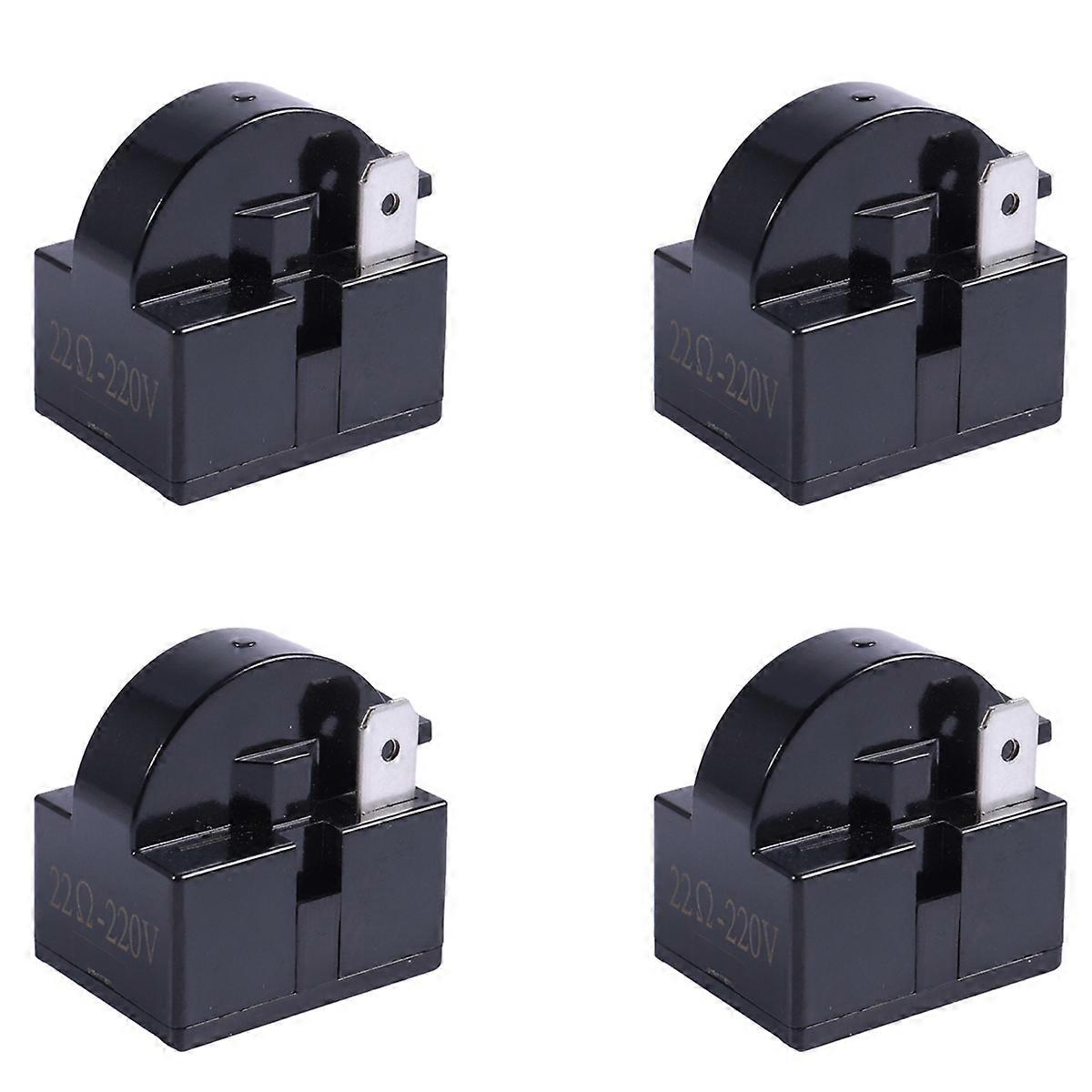 4X Plastic Case 22 Ohm 2 Pins PTC Relay for Refrigerator