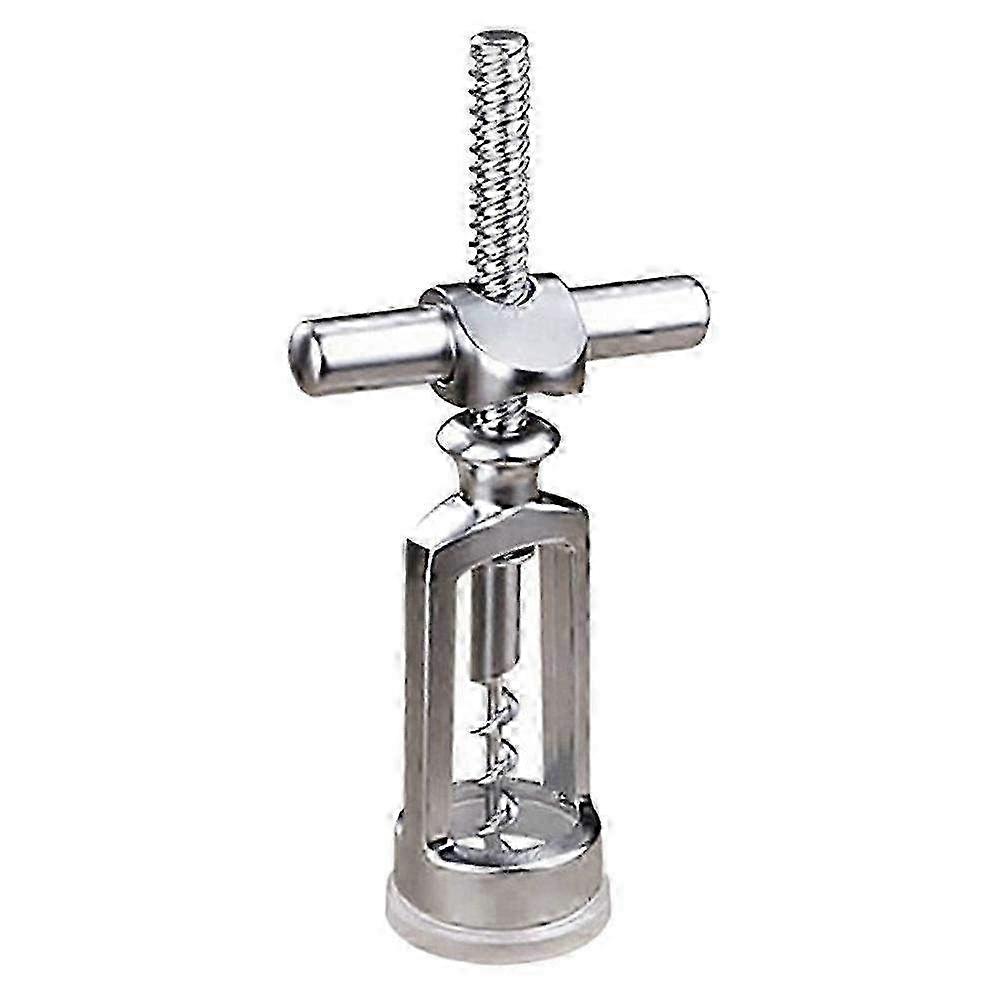 Professional Waiter's Friend Corkscrew Wine Opener & Bottle Cap Remover Tool - Silver 15.5x7x3.8cm - Essential for Wine Lovers
