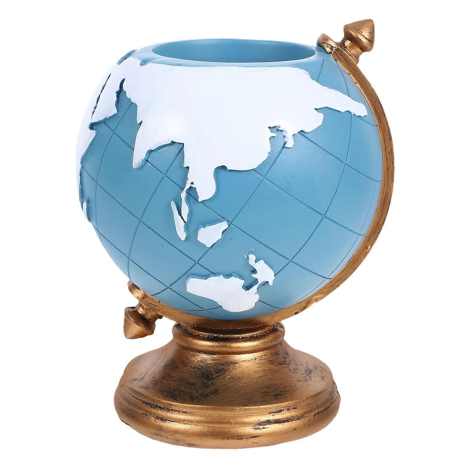 Elegant Desk Solution, Globe Shaped Pen Storage Bucket, Excellent Texture