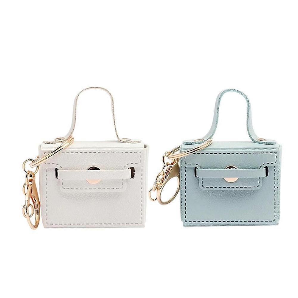 2 PCS Mini Backpack Keychain Super Smalls Makeup Bag Cute Coin Wallet