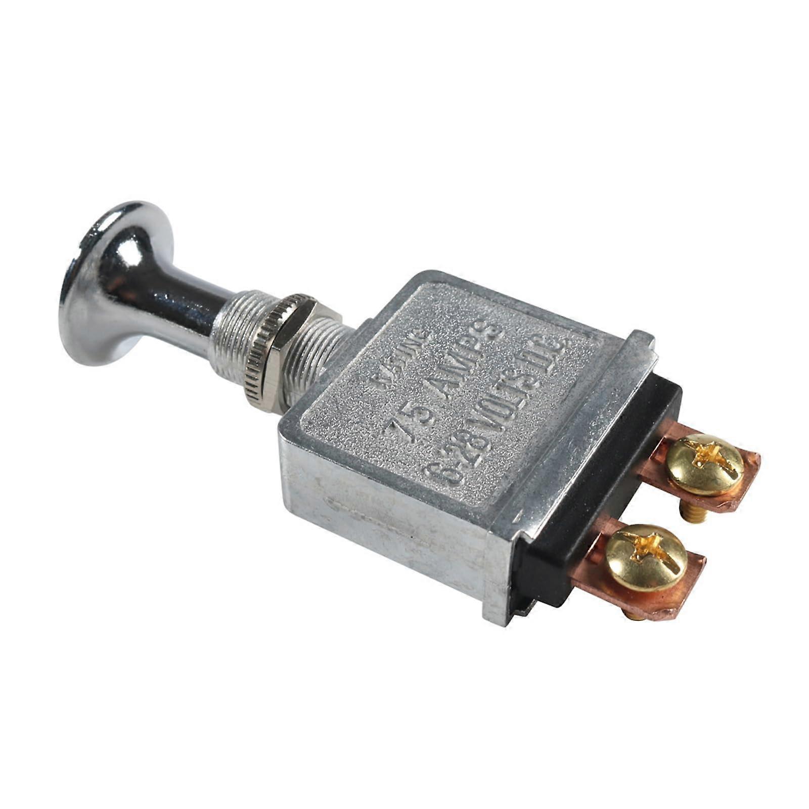 Heavy Duty 75AMP Pressure/Pull Switch DC6V28V 75A 2 Position On Off For Car Trucks