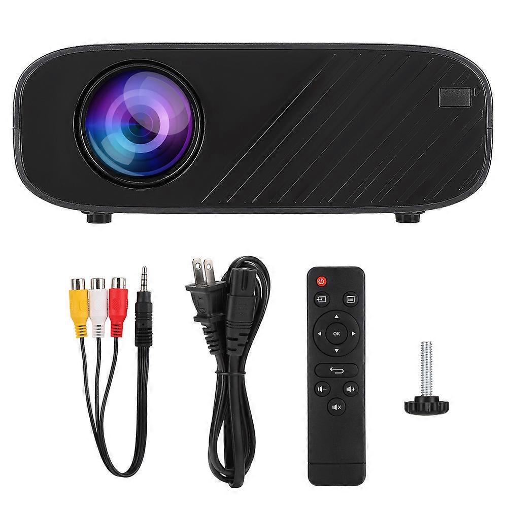 W90 מקרן LCD נייד תלת-ממד HD 720p גרסה סטנדרטית מקרן שחור