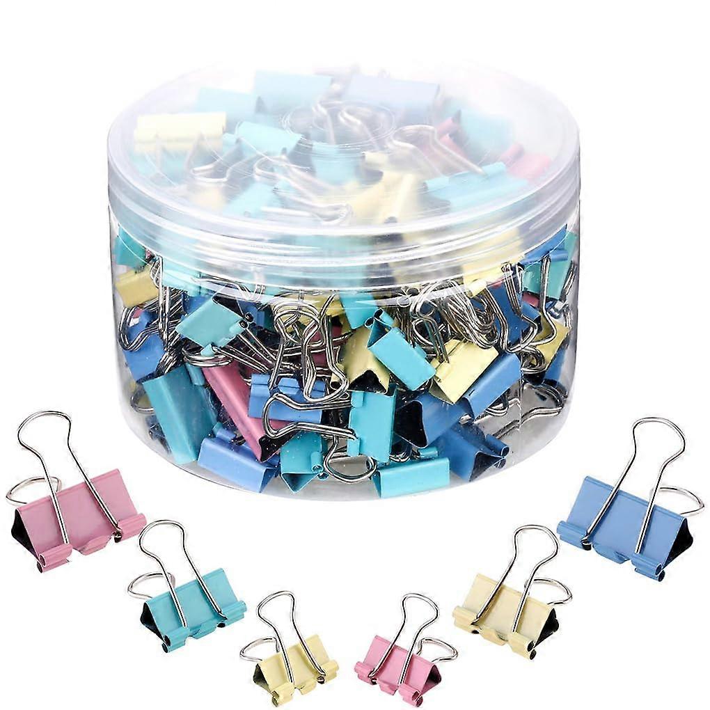 150 Office Supply Clips in Various Sizes, Colorful Paper Organizer Clips for Students and Businesses, Assorted Pack