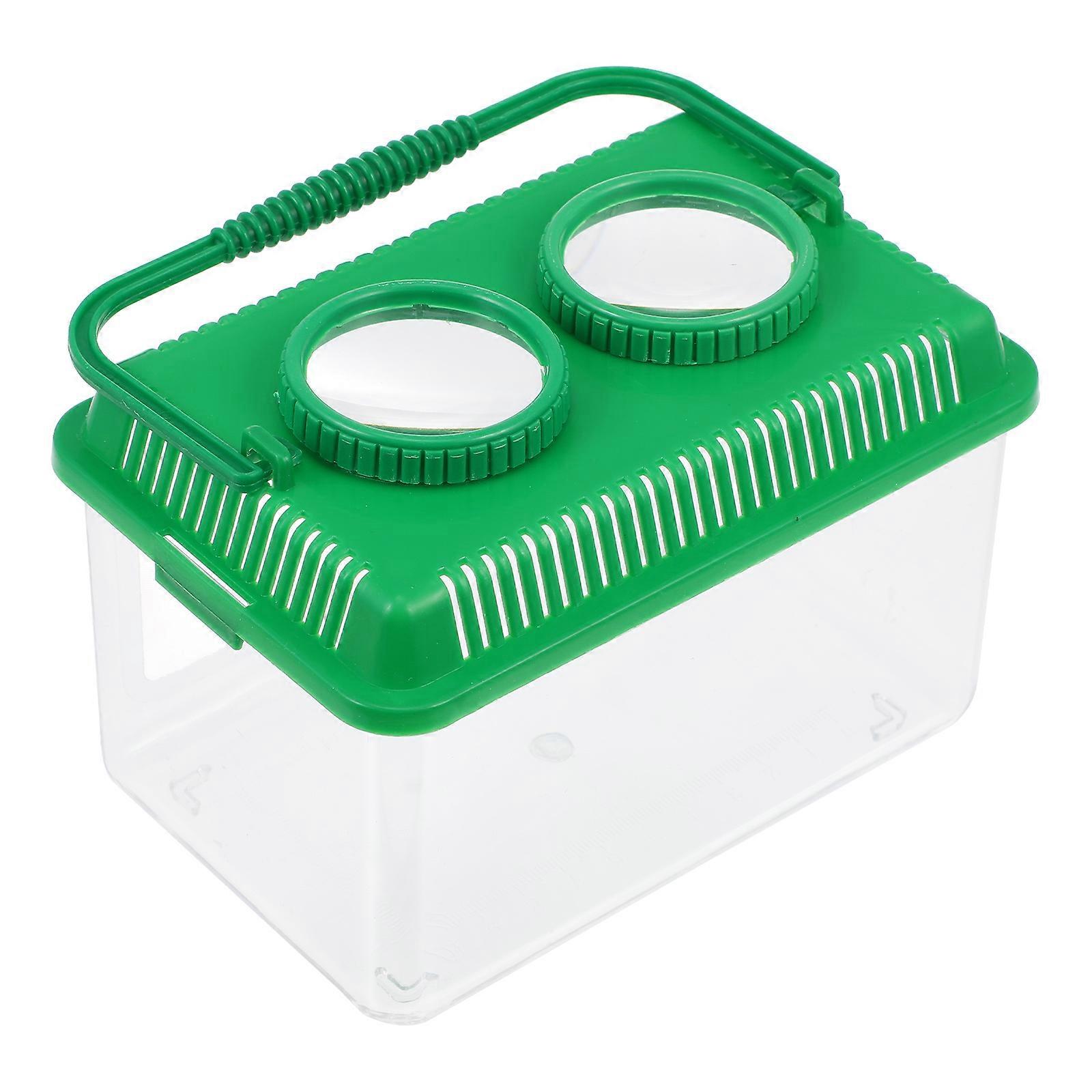 Goldfish Observing Box with Magnifier for Kids Outdoor Container