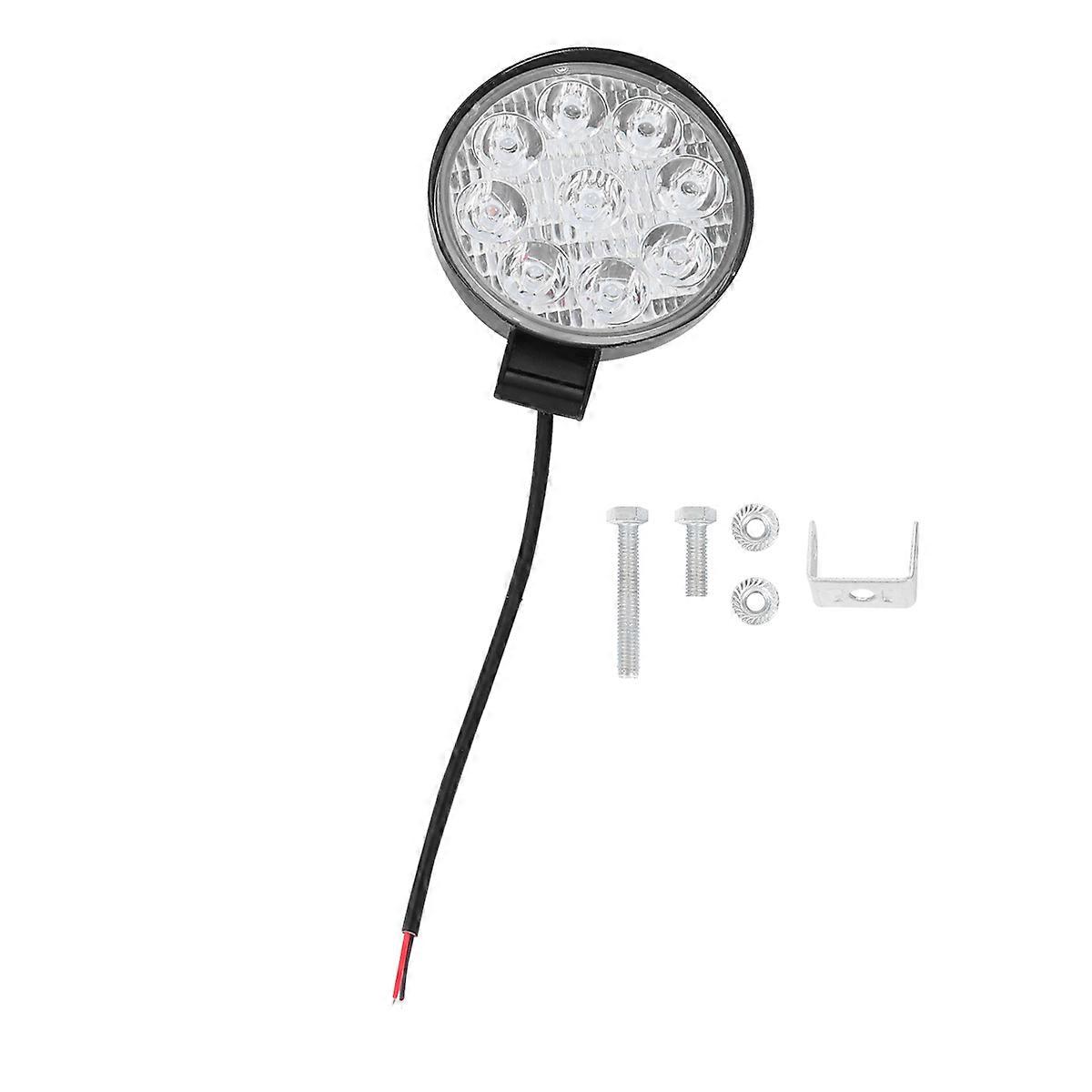 Auxiliary Lamp 9-Lamp Round Mini Headlamp For Truck Drivers And SUV Owners With Shockproof Features 1Pack