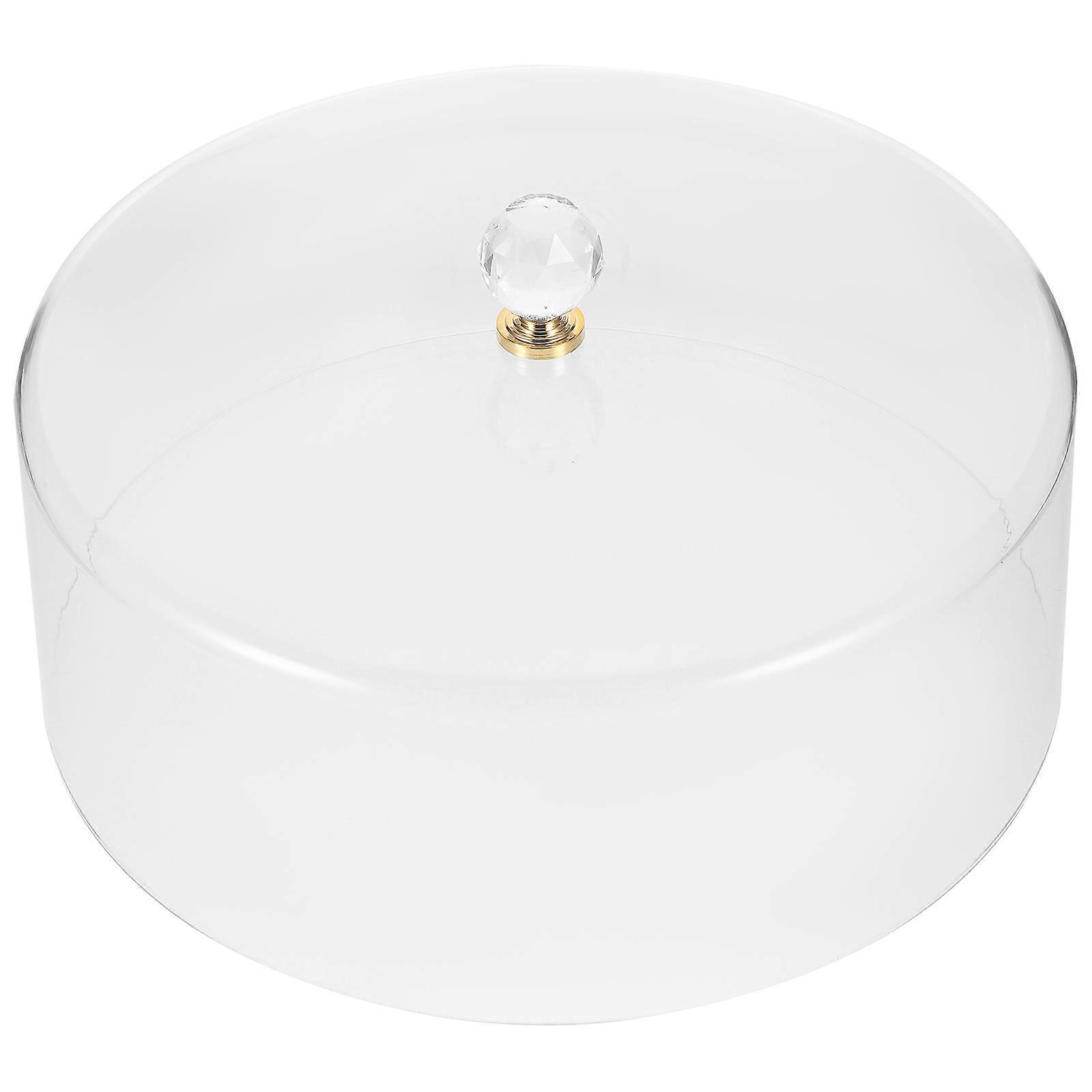 Transparent Cake Stand Lid For Bakery Shops And Baby Showers Dustproof Functionality 1Pack
