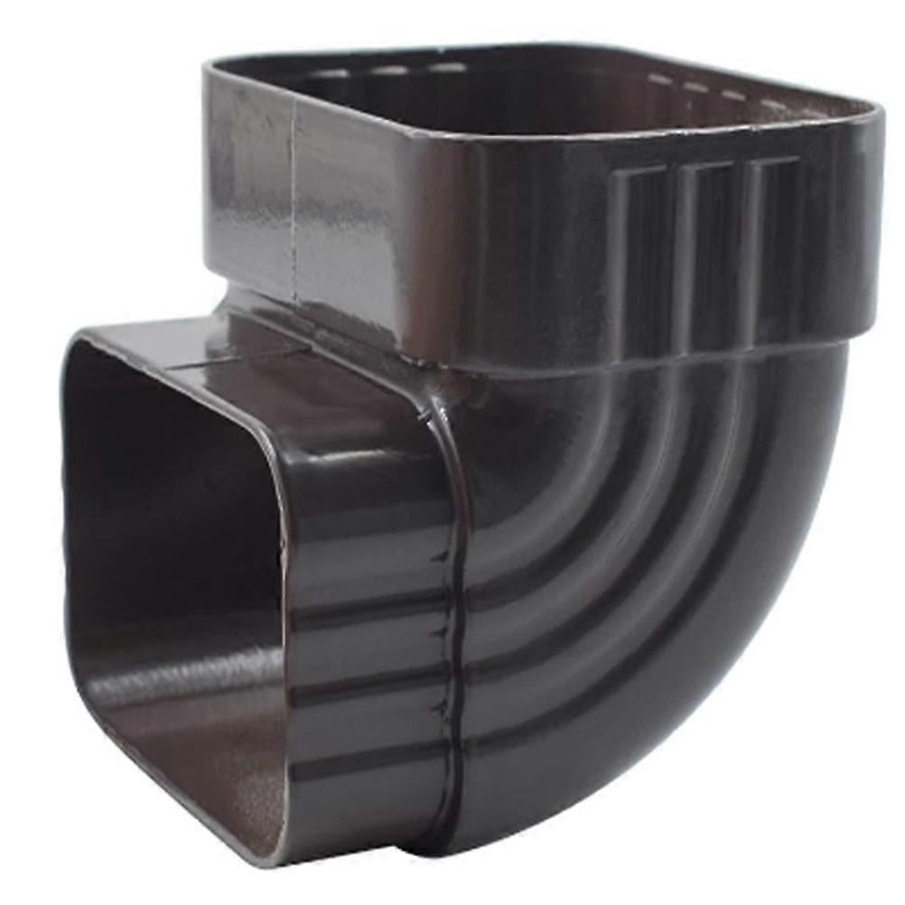 Black Aluminum Gutter Downspout Elbow Adapter for Downspout 90 Degree