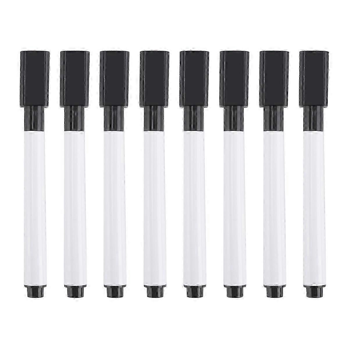 100 Pieces Dry Erase Markers Whiteboard Black Dry Erase Markers with Rubber Cap Fine Tip Dry Erase M