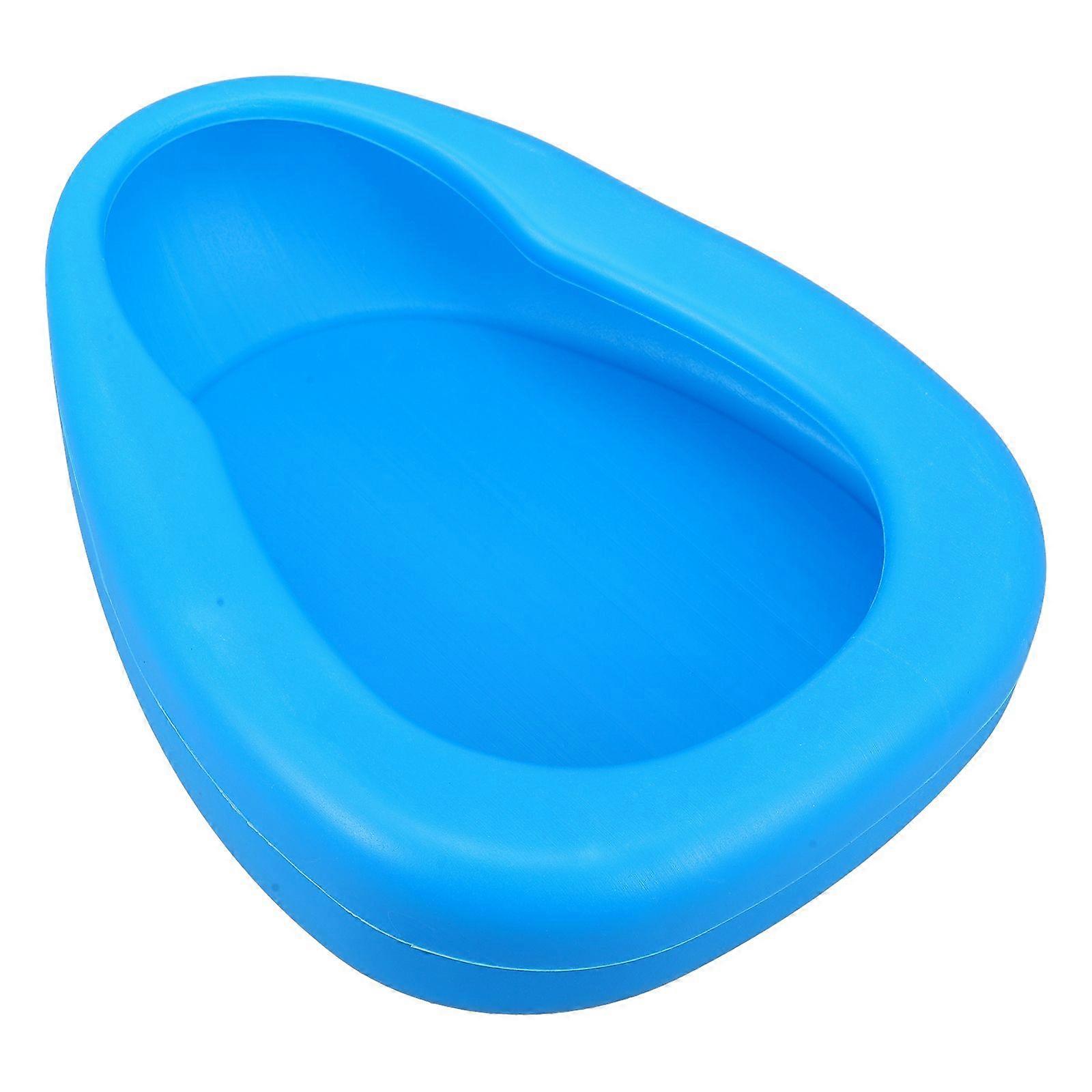 Φορητό κρεβάτι Urinal Hospital πλαστικό Bedpan για κλινήρης ασθενής (μπλε)