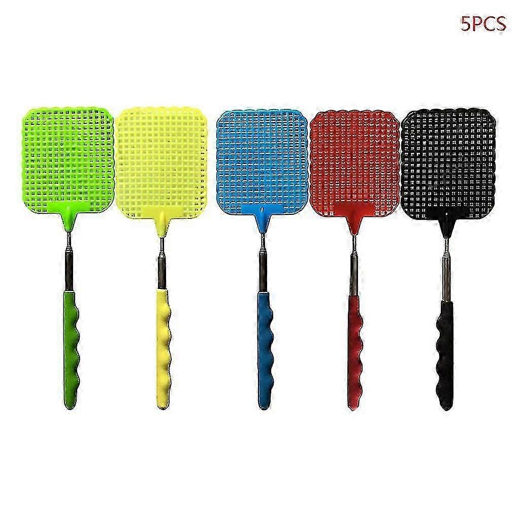 5pcs Extensible Fly Swatter Prevent Mosquito Insect Killer Pest Control Telescopic Racket Outils ménagers