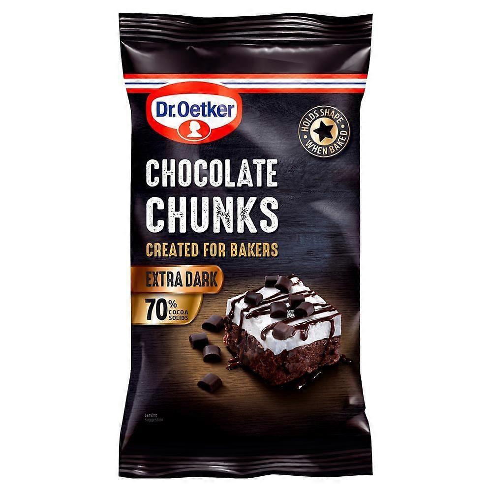 Dr Oetker Chocolate Chunks Extra Dark 100g - 3 Pack