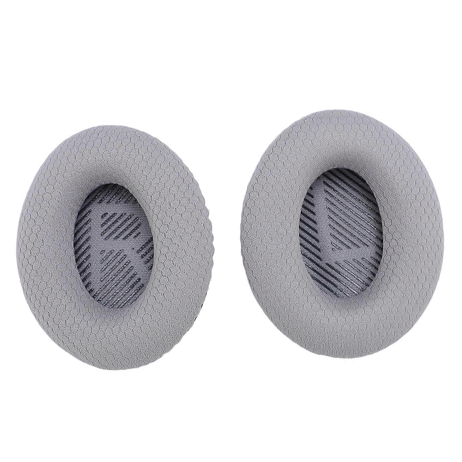 Headphone Earpads Memory Foam Sponge Breathable Mesh Headset Ear Pads Cushions Replacement for QC35 QC35 II QC25 QC15 QC2 AE2 AE2i AE2w Grey 