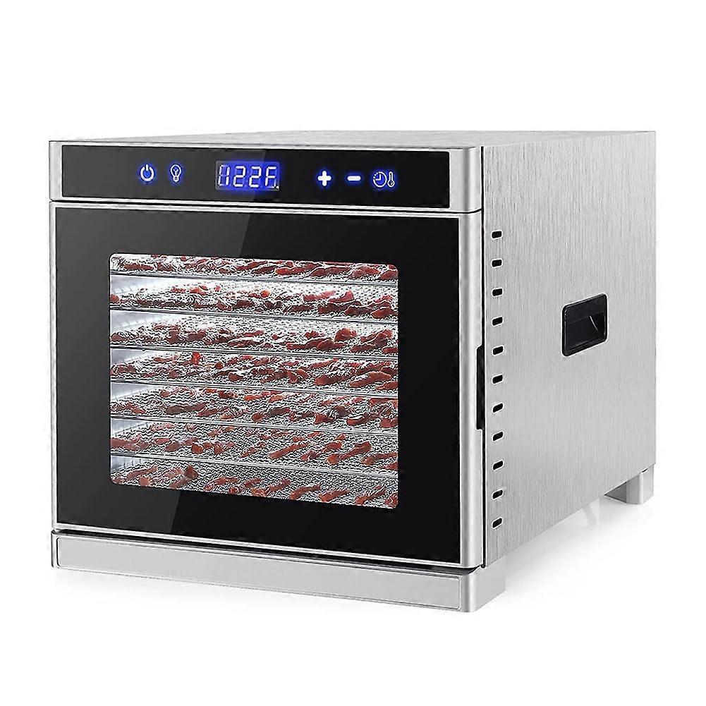 Fruit Dehydrator 8Tray Commercial With 124 Hour Timer And 3575 C Temperature Control For Dried Fruit Veg Meat Jerky