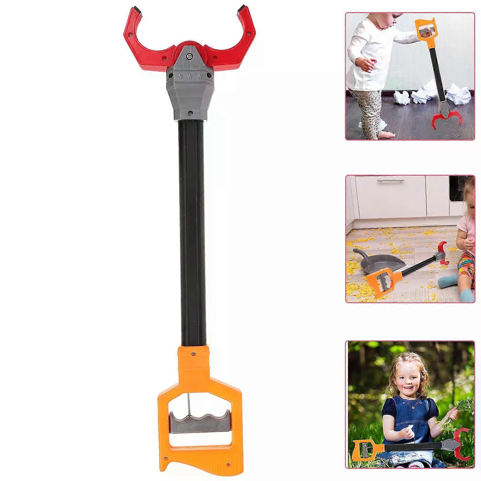Cartoon Sanitation Tool Outdoor Waste Paper Grabber Portable Trash Picker Tool Child Picker Garbage Can Abs Parent-child
