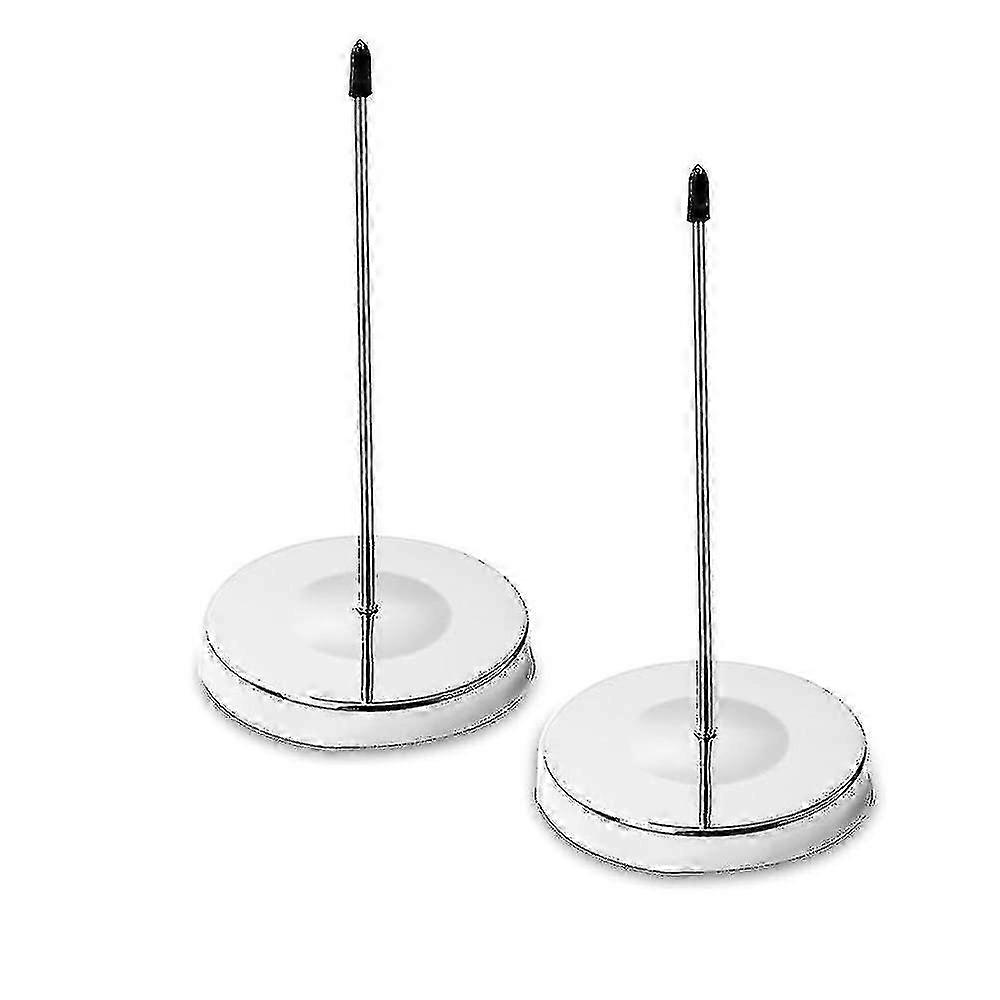 2pcs Memo Holder With Round Stand Base Thick Spindle Rod Memo Receipt Holder