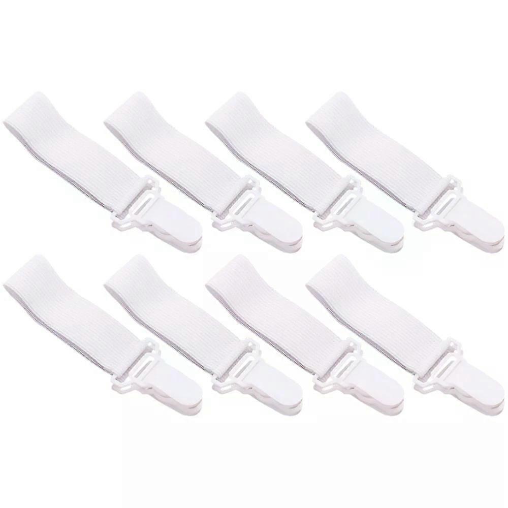 Bed Sheet Fastener, 8 Pcs Anti-slip Plastic Buckles Secure Fitted Sheets Practical Bedroom Organizer