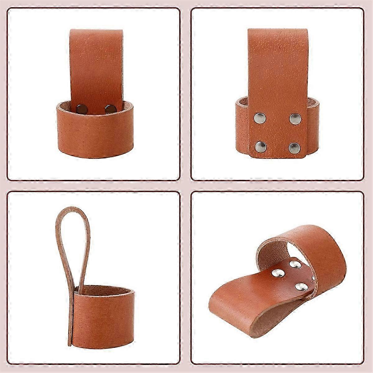 Leather hammer stand with belt loop for multi-tool
