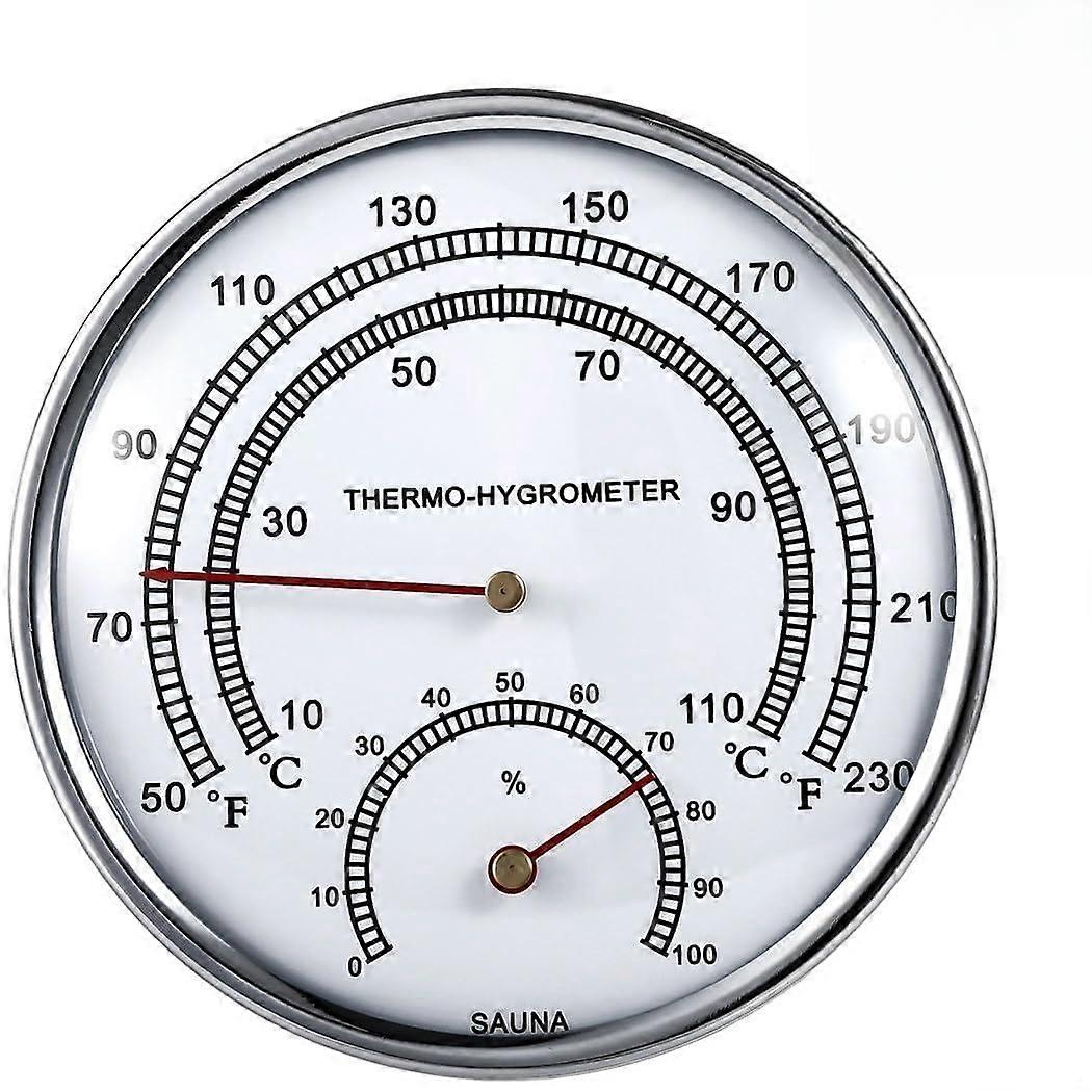 2In1 Sauna Hygrometer Thermometer DualScale Temperature And Humidity Hygrothermograph For Sauna And Steam Rooms