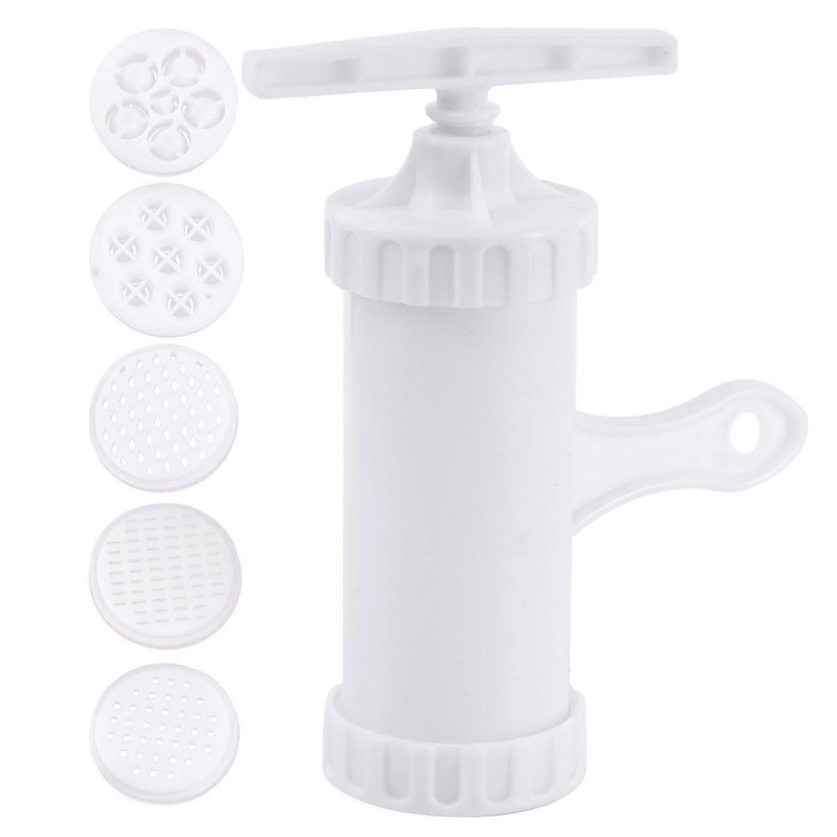 Noodle Maker Machine Featuring Easy Operation Perfect For Home Use And DIY Enthusiasts Includes 5 Molds 2Pcs