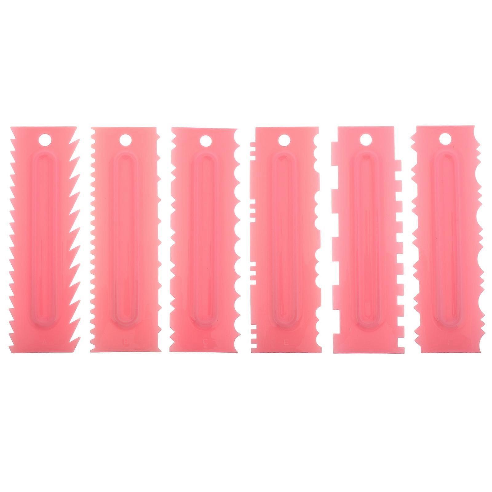 Kitchen Pastry Tools for Baking Enthusiasts 6Pcs Multifunctional Set Pink for Baking