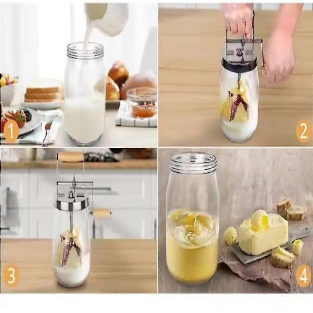 Machine à beurre maison 1500ml verre transparent