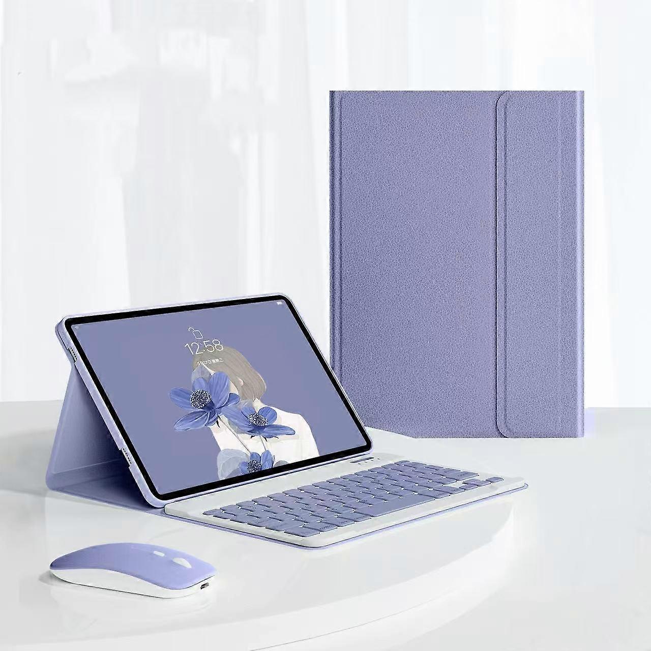 Detachable Magnetic Bluetooth Keyboard Tablet Case with Mouse