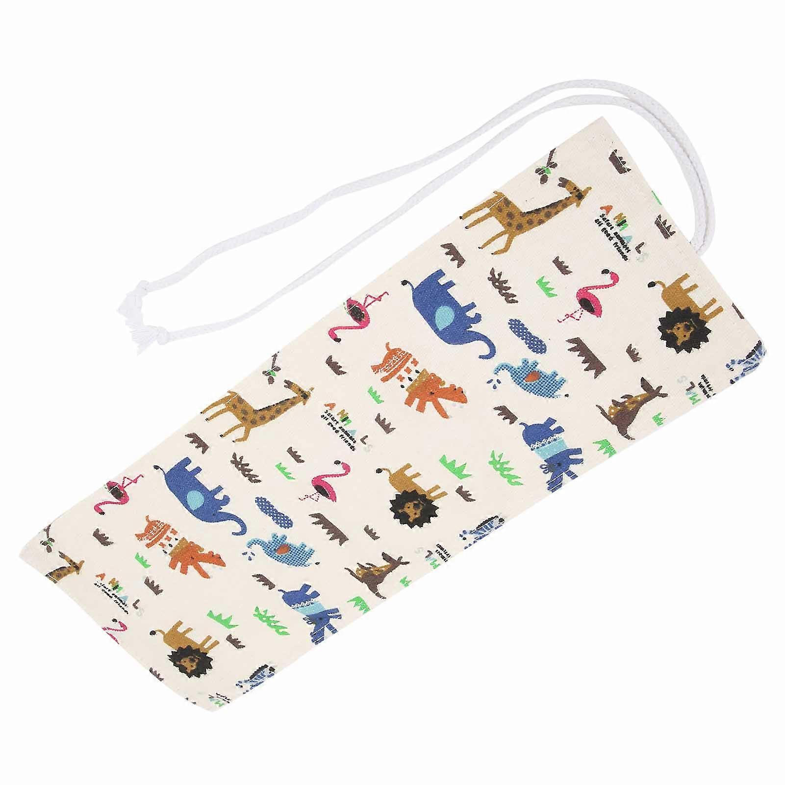 Portable Pencil Wrap with Animal Pattern 36 Holes for Painters