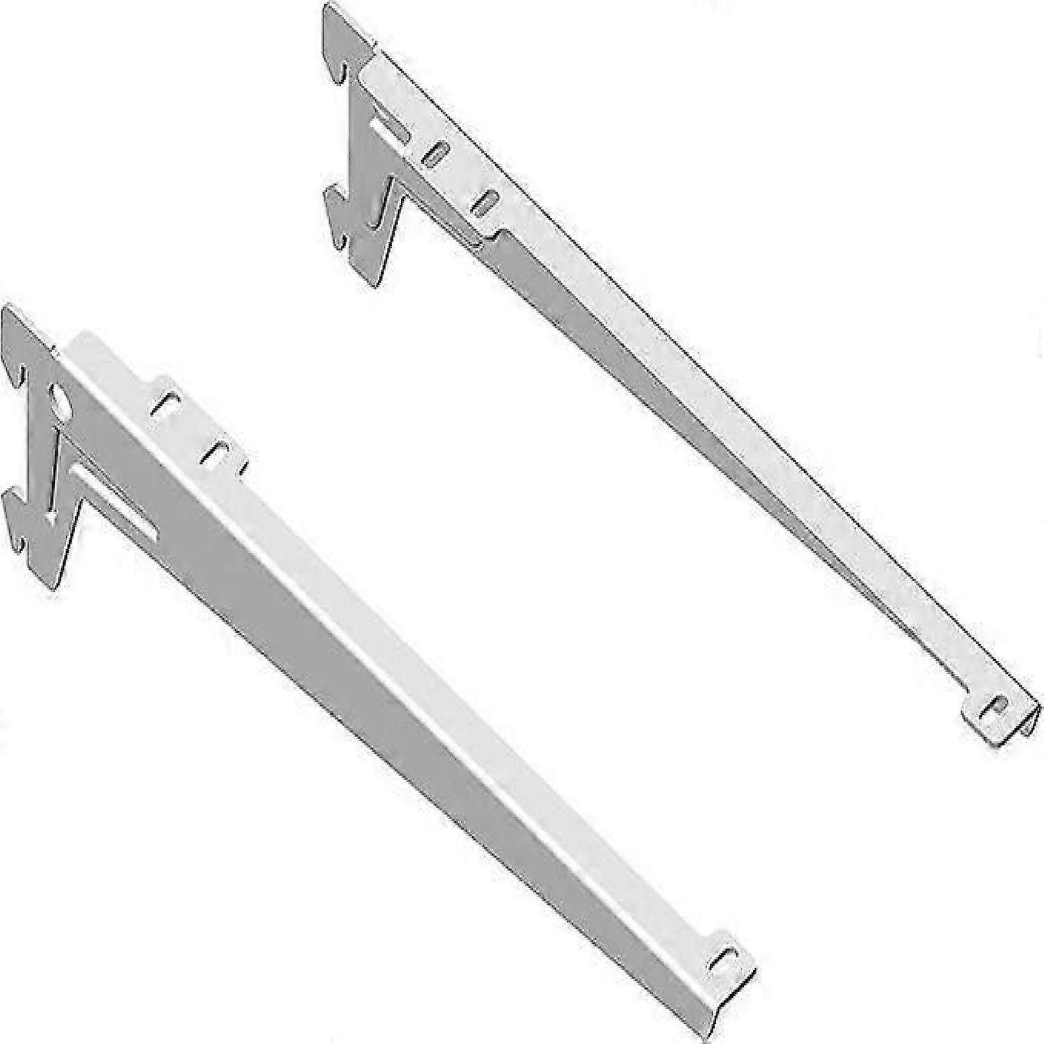 Set of 2 shelf brackets for 1-row rack, white, 28 cm -HK908