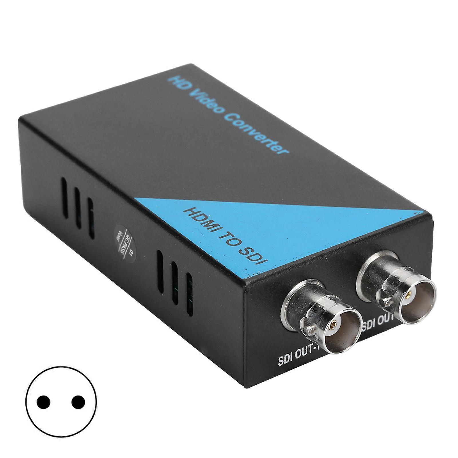 HDMI to 2 Way SDI Converter - Dual Output, 3G SDI Support, 1080p Resolution, 110-240V