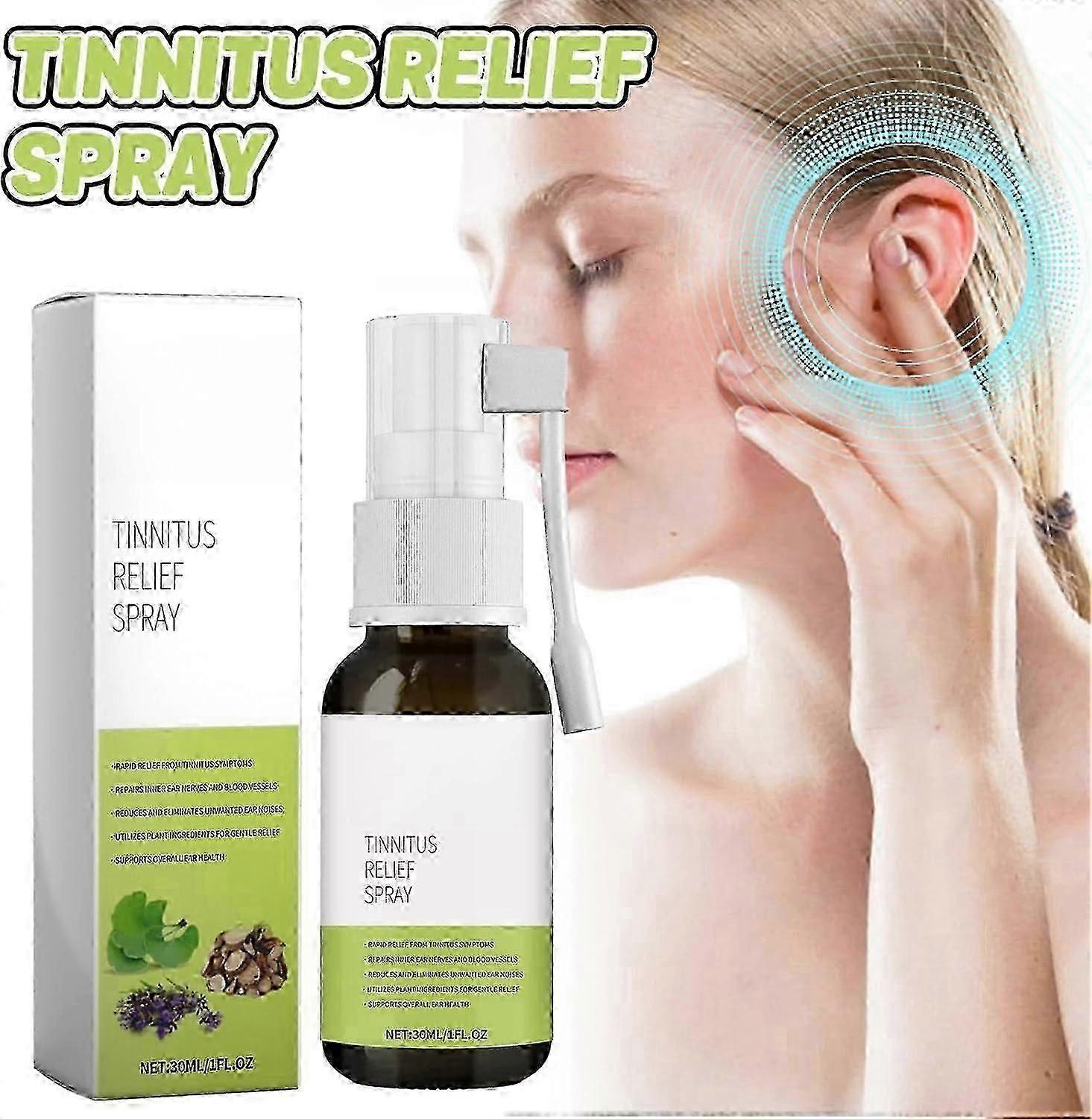 1-3pcs Tinnitus Relief Spray, Ear Tinnitus Sprays, Tinnitus Relief for Ringing Ears, Ear Drops for Tinnitus, Ear Pain Relief, Ear Ringing Relieving