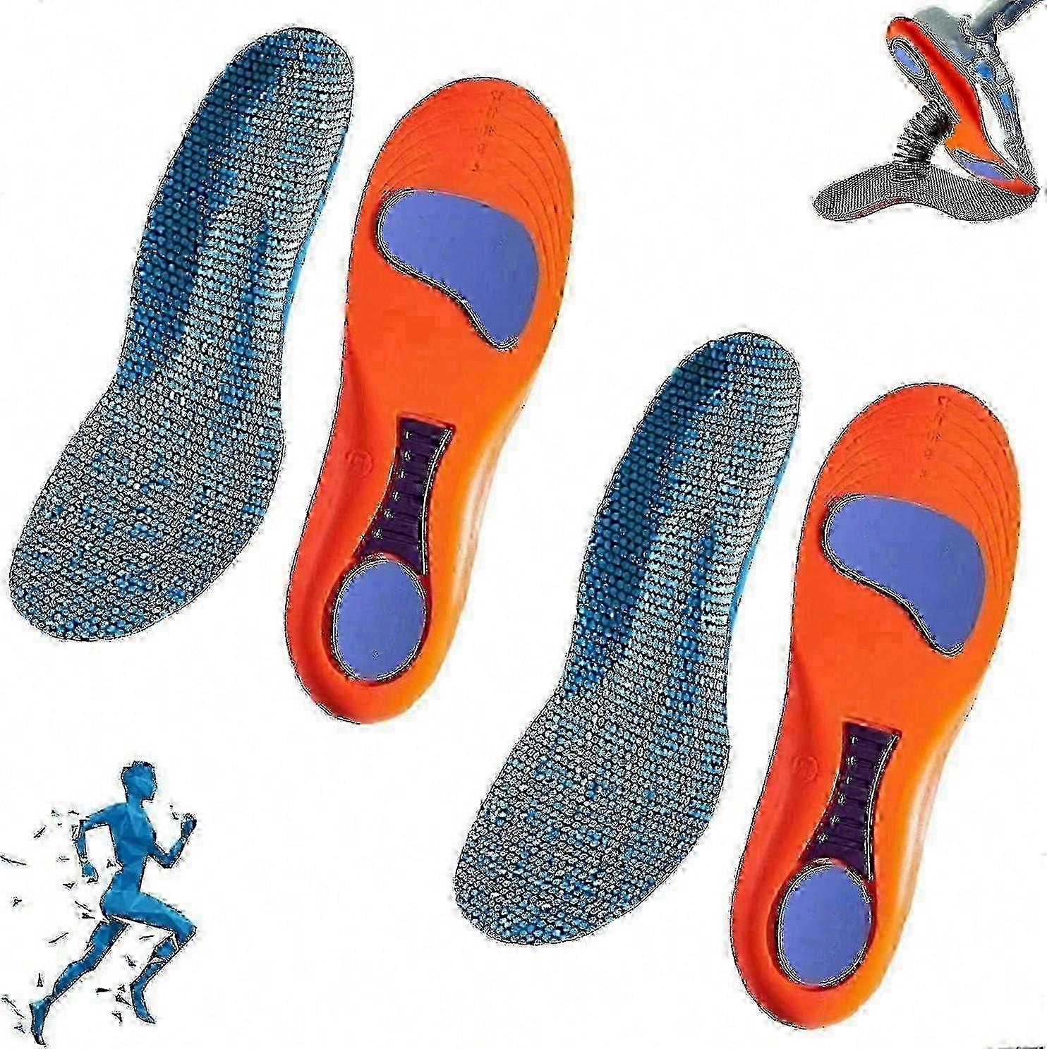 Norelie Orthopedic Insoles for Arch Support Plantar Fasciitis Relief Comfort Work Sports Shoes