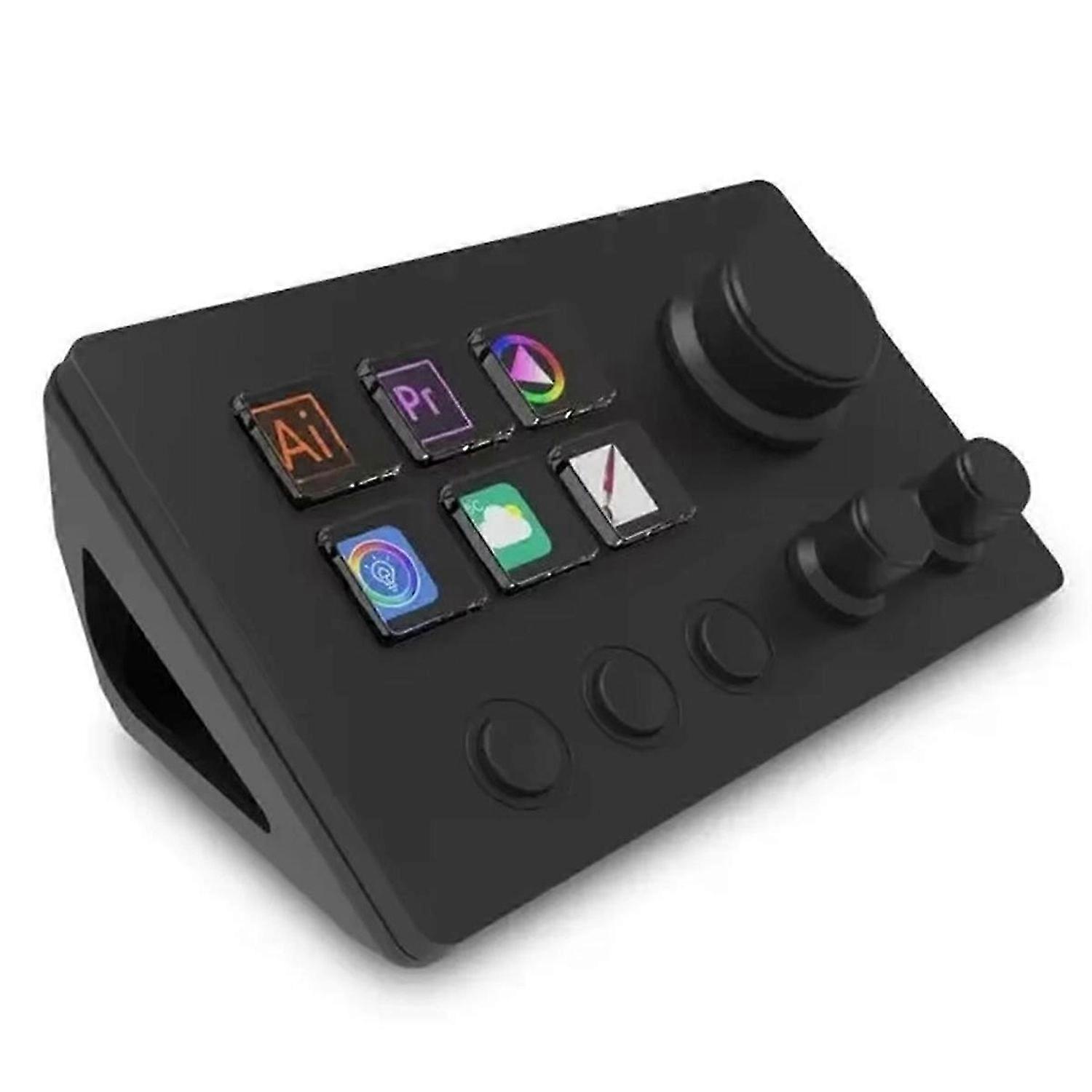 For StreamDeck Global Version Screen Knob Desktop Integrated Console Live Editing Design Mini Visual Keypad