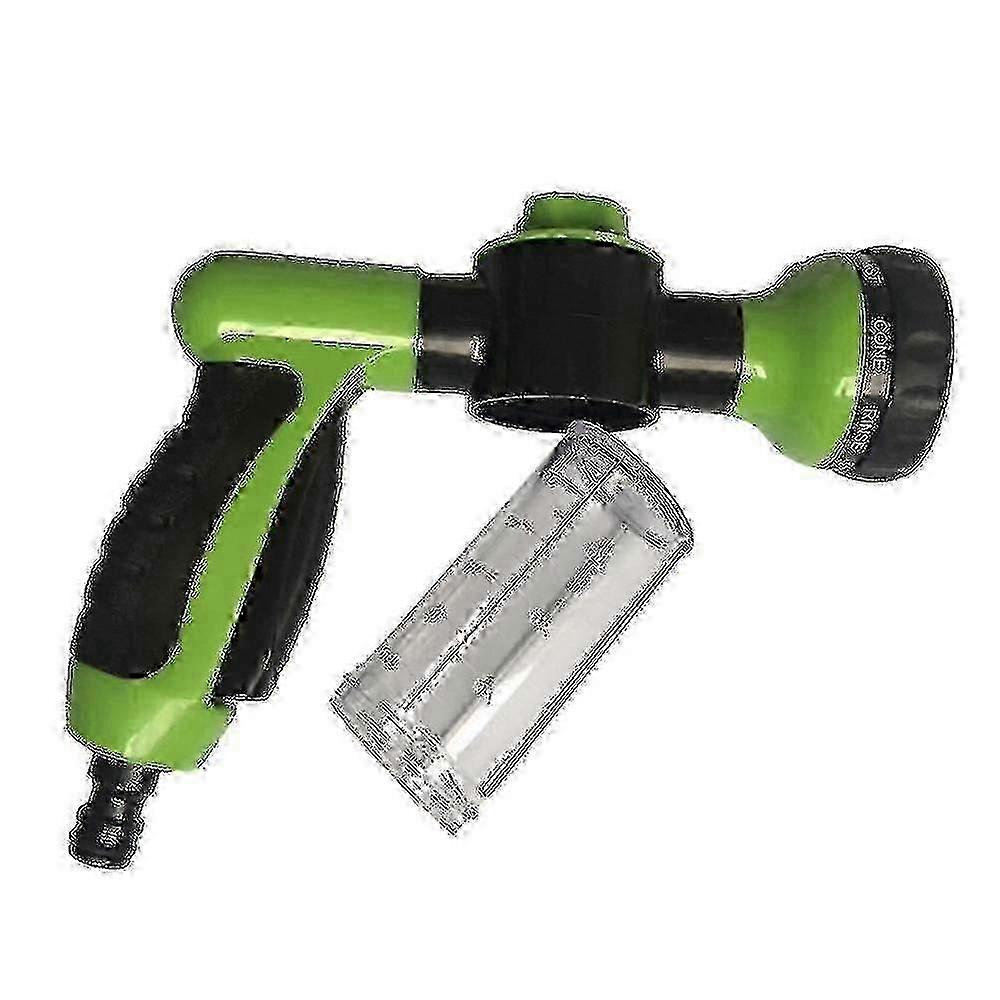 Garden Hose Attachment Spray Gun Nozzle With Soap/fertilizer Reservoir