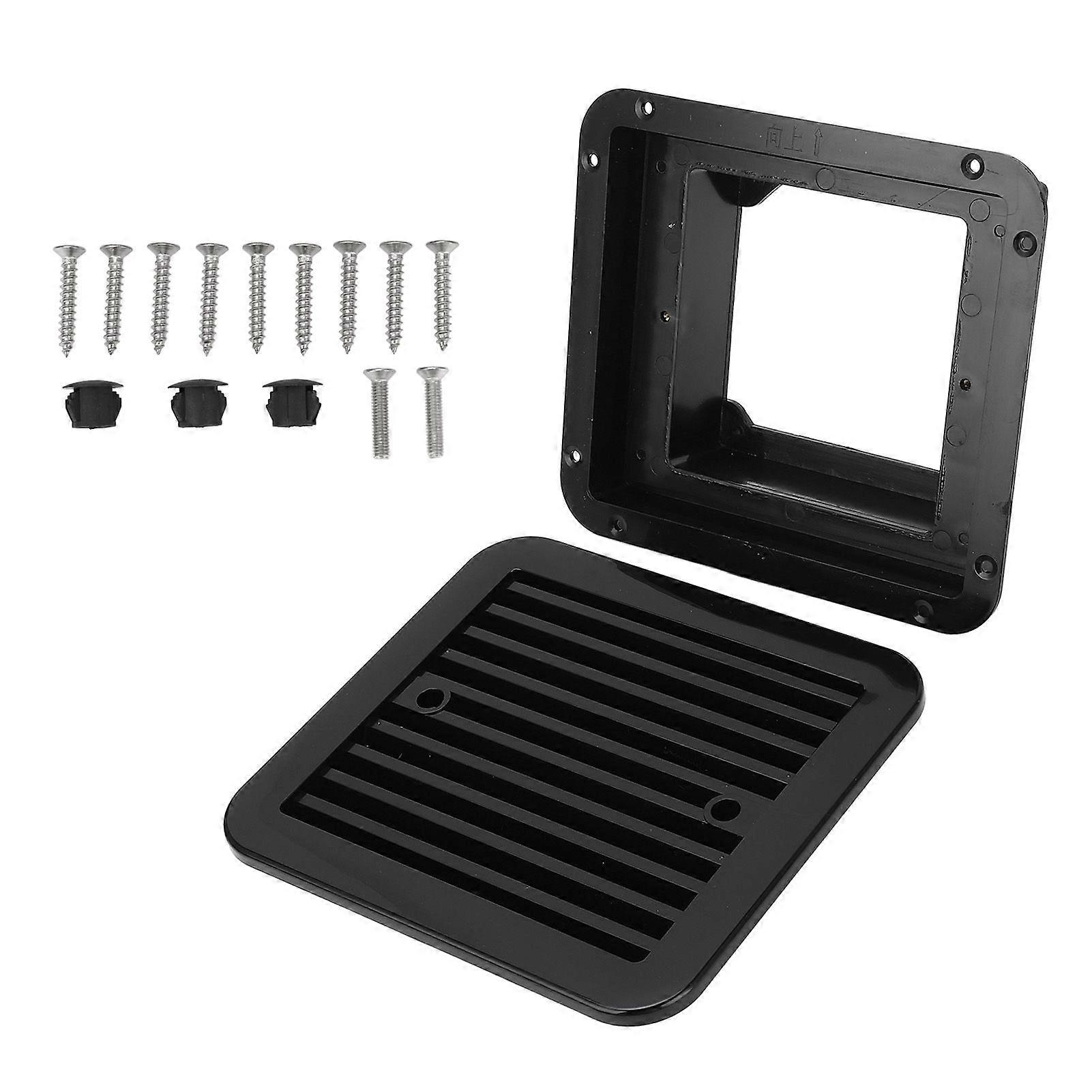 RV Side Air Vent 8.07x7.28in Efficient Ventilation Cooling Exhaust Vent Grill for Camping Vehicle Boat Trailers Caravans