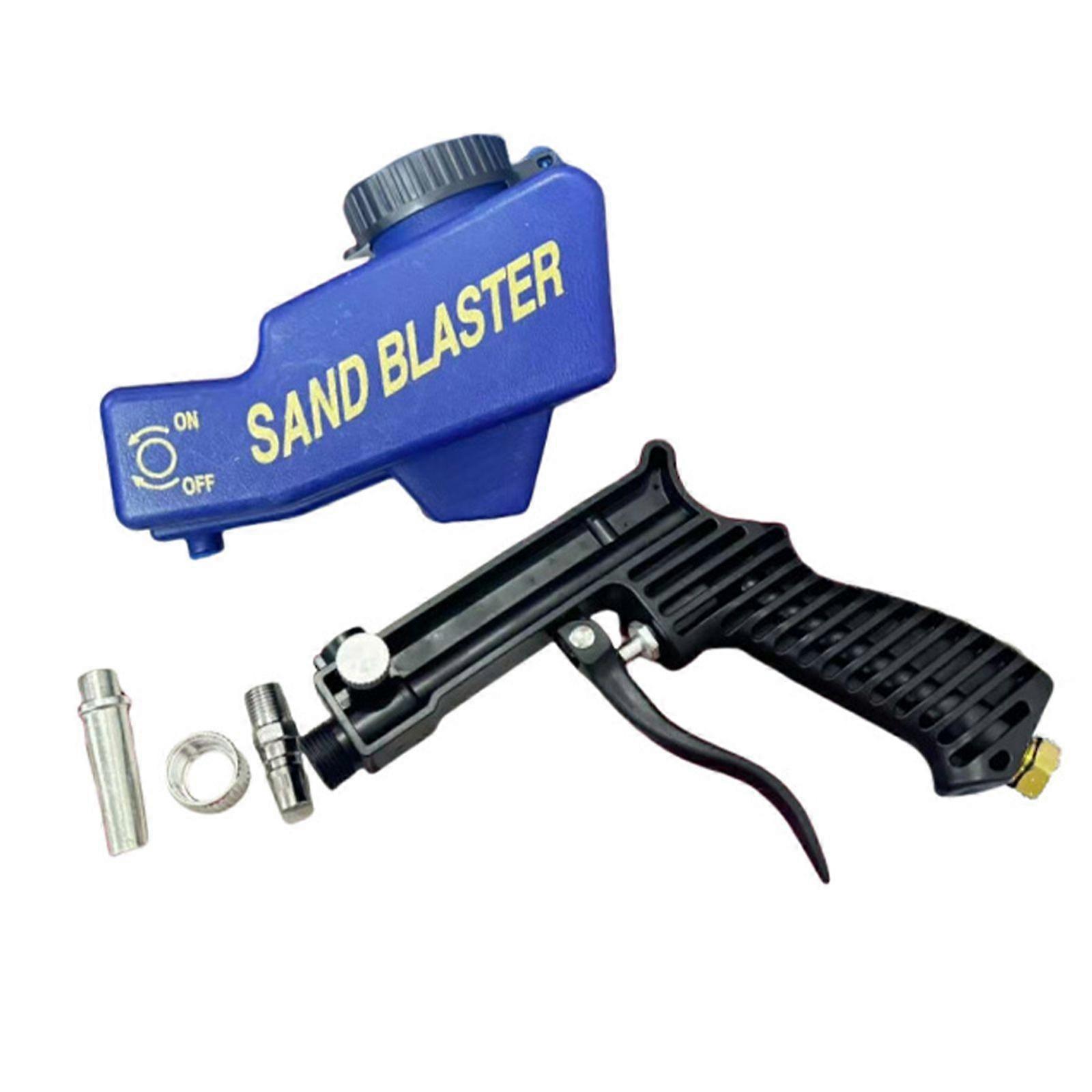 Hand Held Portable Media Spot Sand Blasters Guns Air Gravity Feed Rust Remover