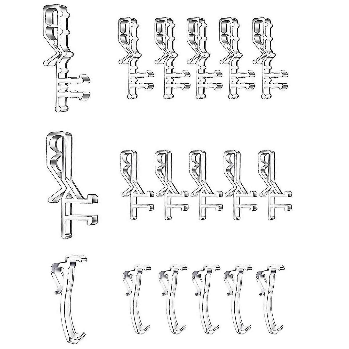For Hidden Channel Valance Clips 178inch Clear Plastic Blinds Clips