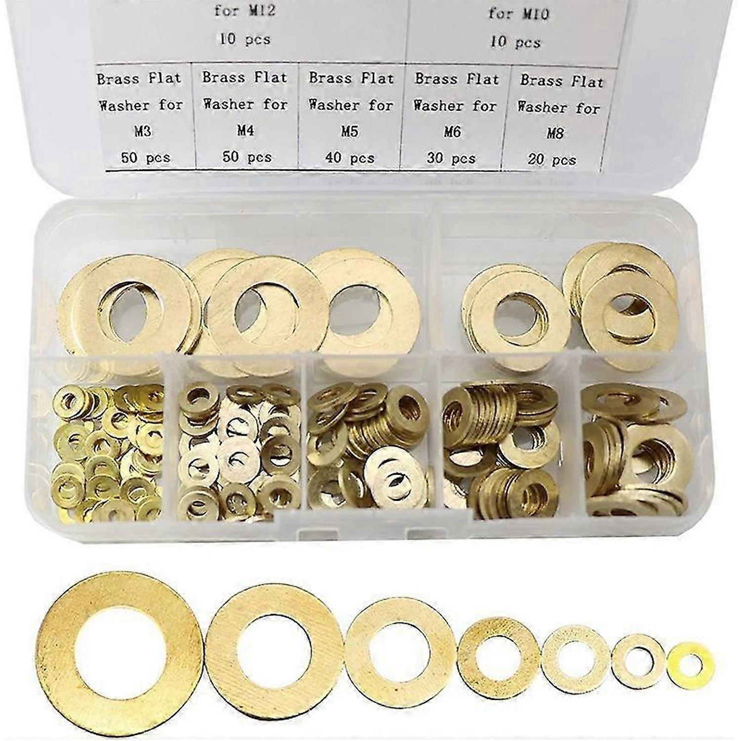 Copper Gasket Gasket Flat Ring Seal Assortment Kit