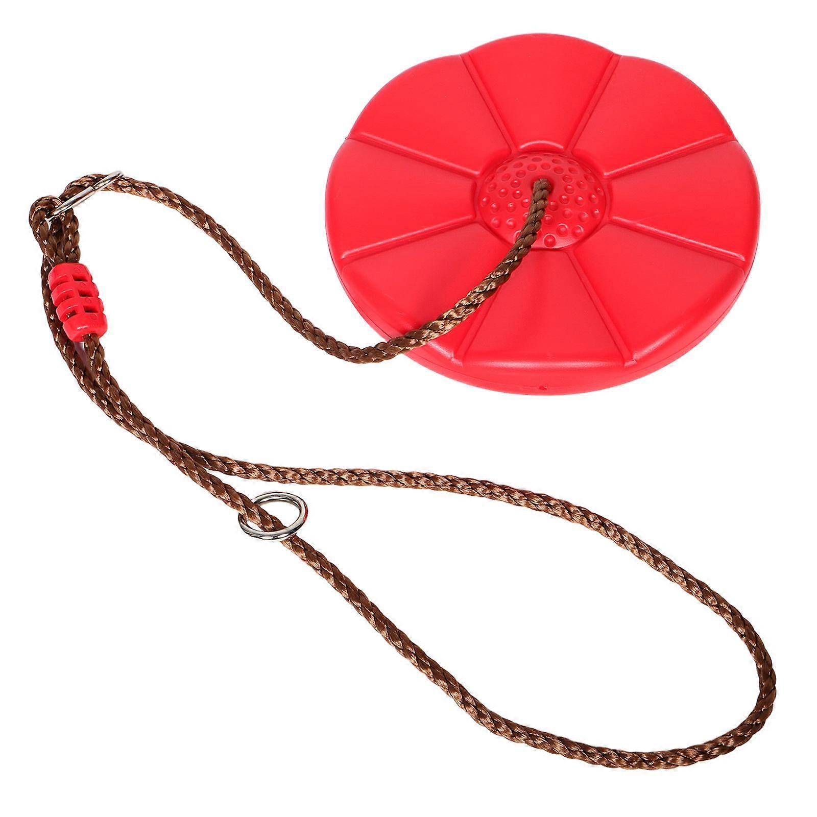 Children Swing Chair Round Disc Swing for Outdoor Use 1Set with Thickened Petal Design
