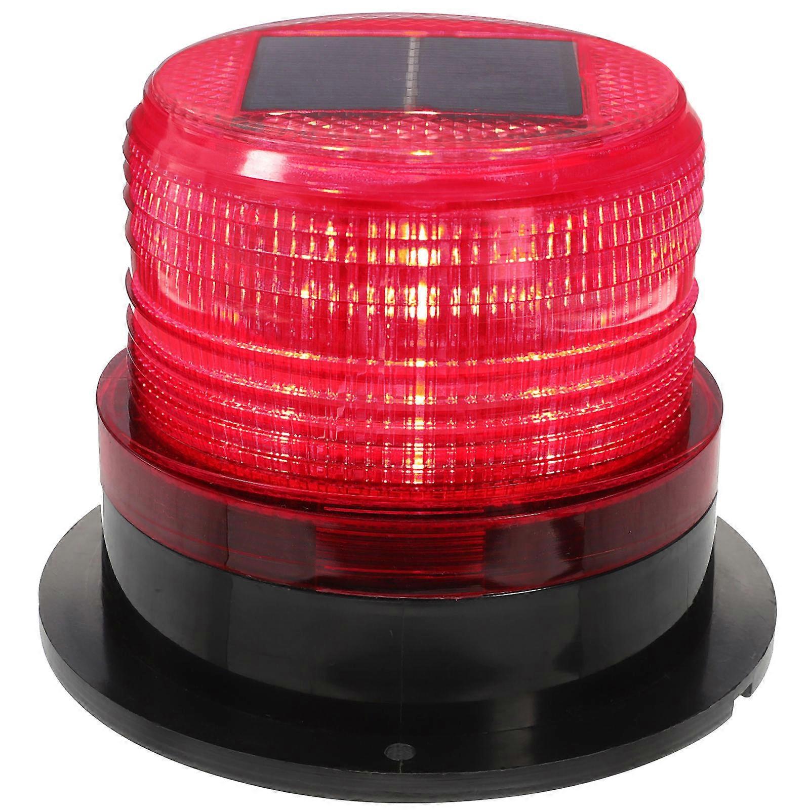 Emergency Light Vehicle Strobe Black Abs Metal Solar Powered for High-Intensity Strobe 1Pack