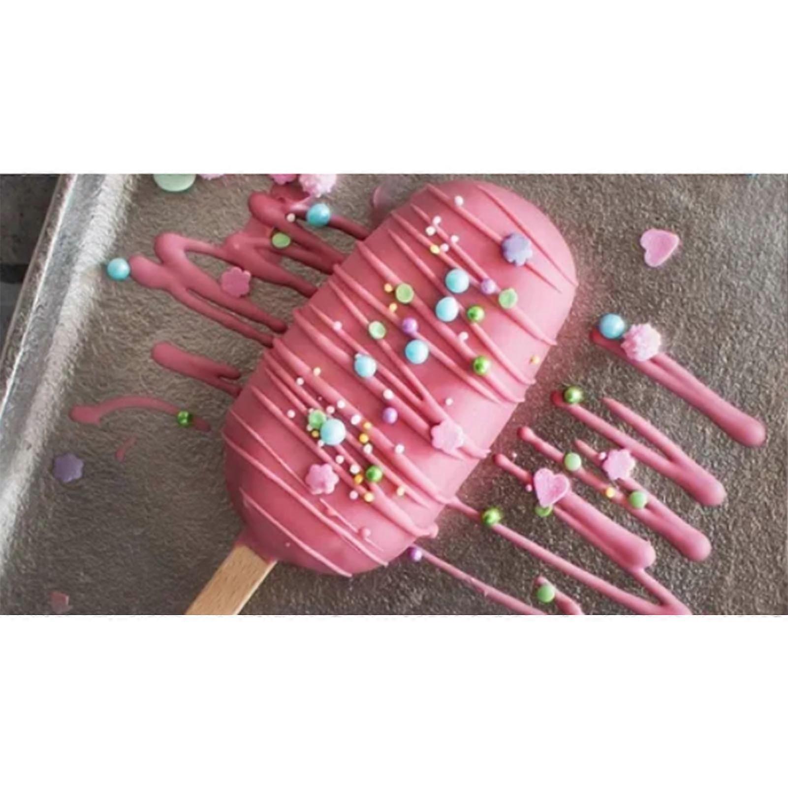 Reusable Silicone Ice Cream Mold Oval Soft Surface Easy Clean