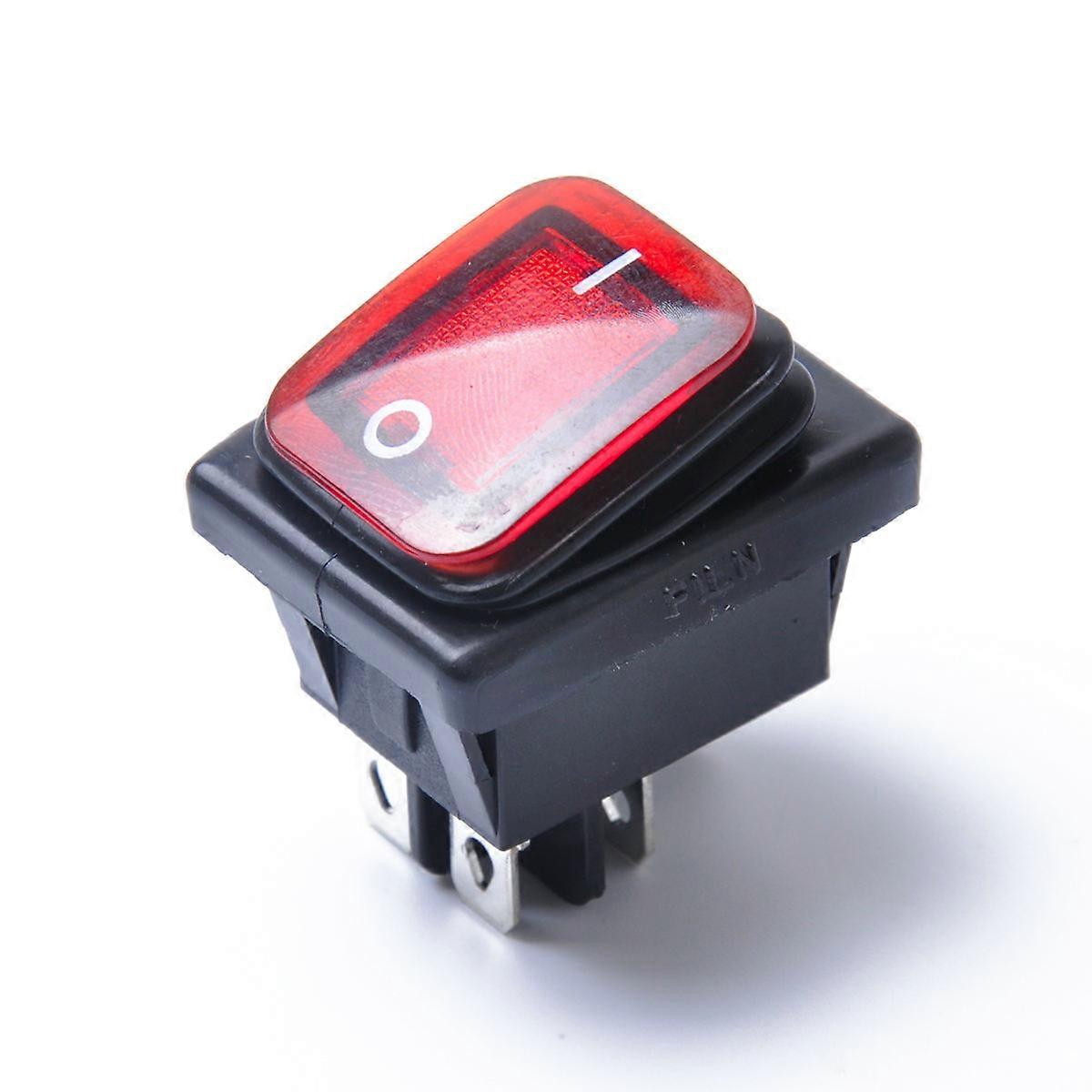 Waterproof Latching Rocker Toggle Switch Car Boat 3.80x2.80x4.20cm 1Set