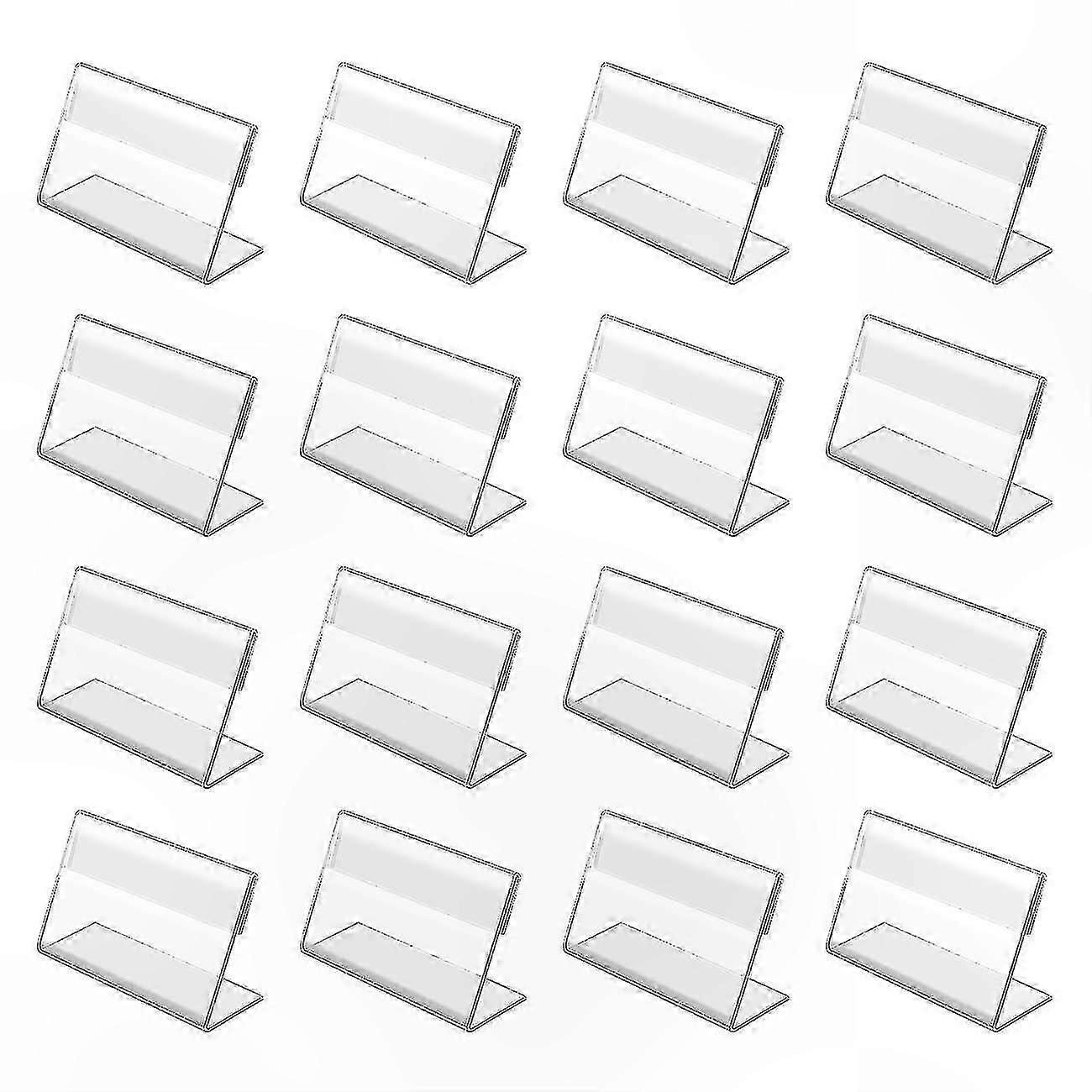 50 حاملا صغيرا لافتات الأكريليك لبطاقات العمل ، وحوامل عرض للمكاتب والبيع بالتجزئة والضيافة