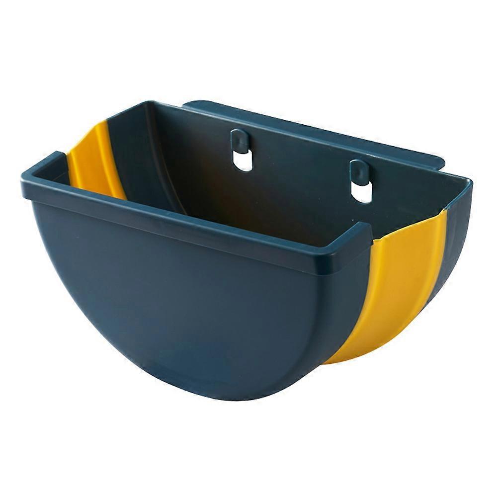 Household Storage Holder Folding Waste Bin Wall Mounted for Storage 2Pcs