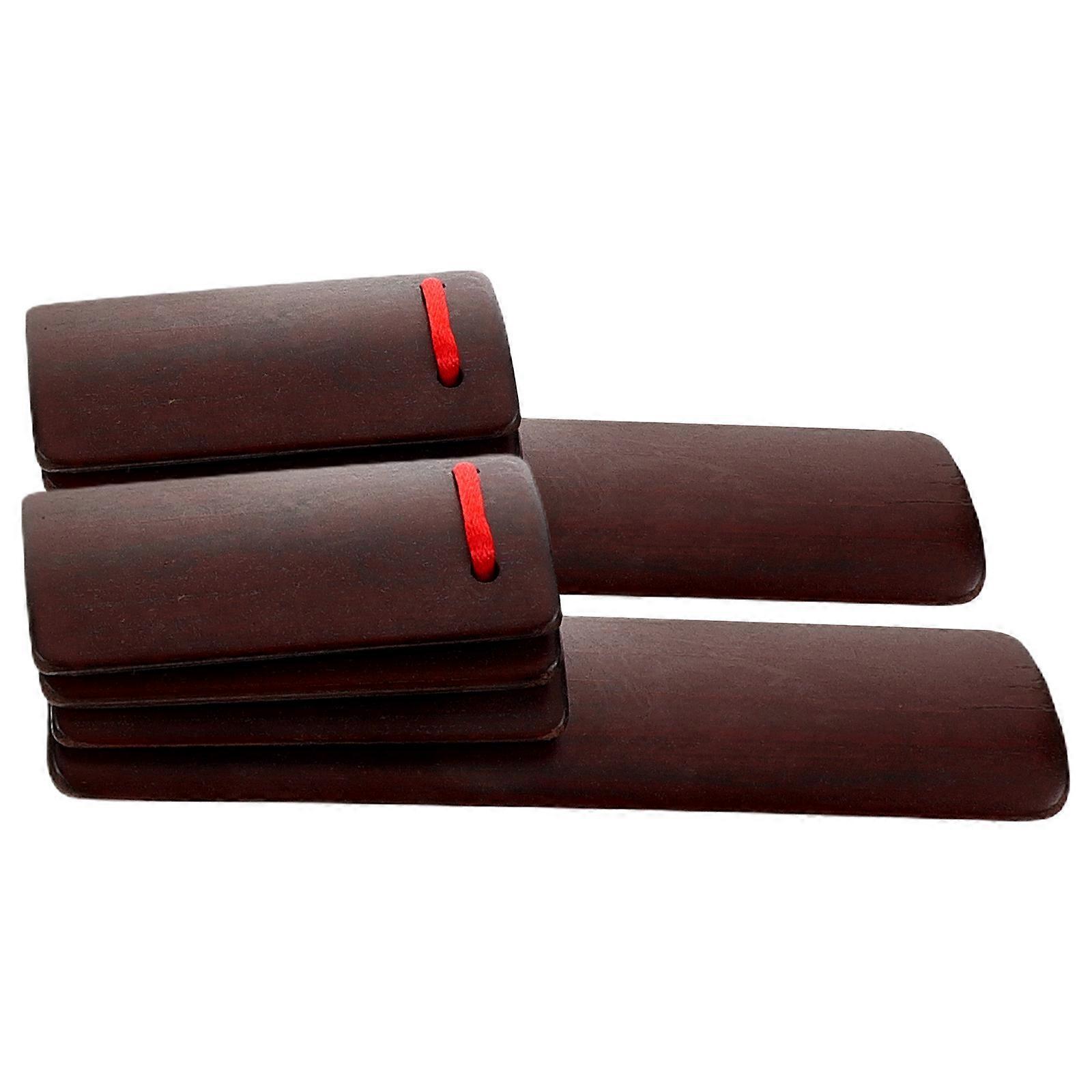 Hand Clappers Bamboo Kuaiban Wooden Castanets for Speech Practice 8Pcs