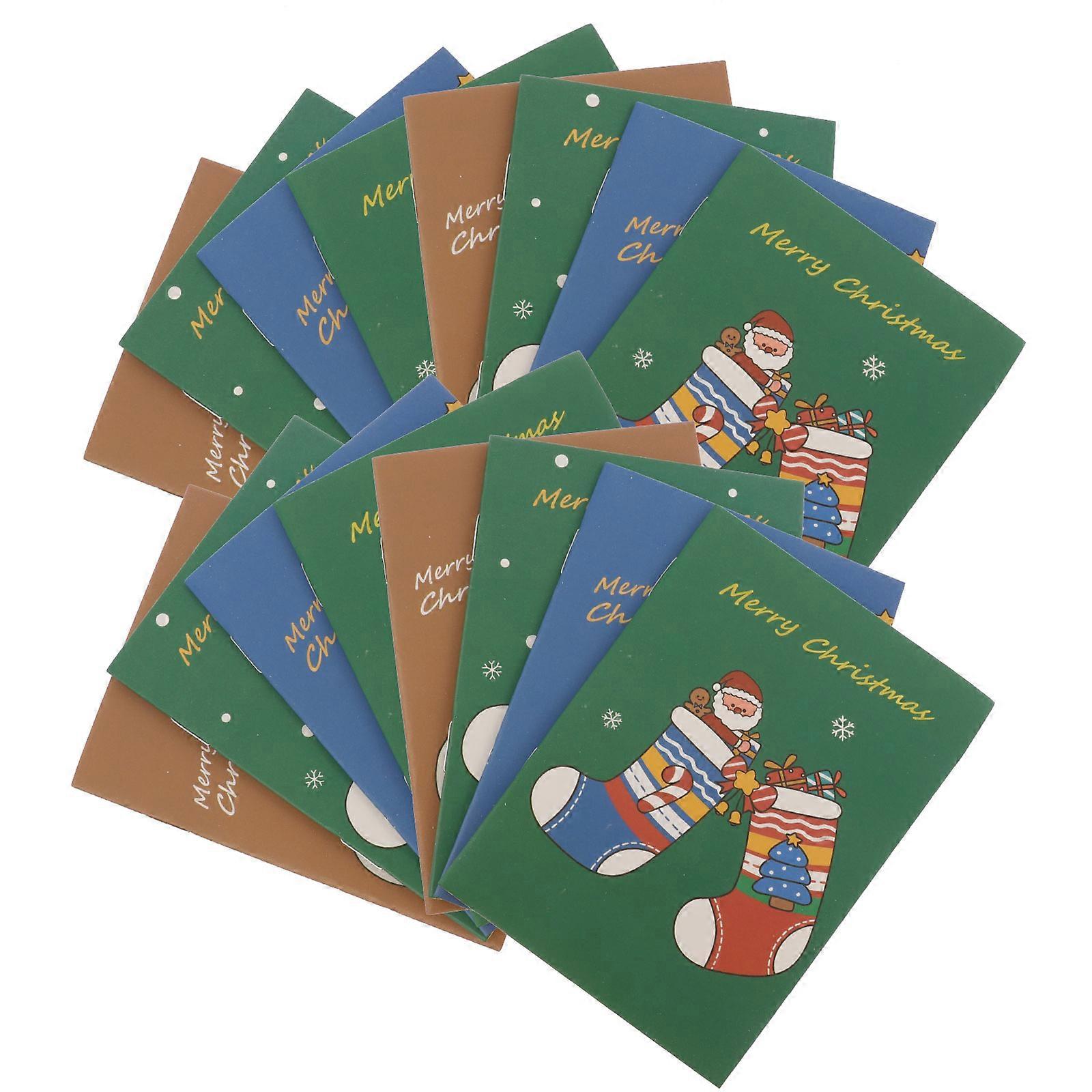 48Pcs Mini Christmas Notepads Pocket Size Student Notebooks For Journaling Sketching School Gifts